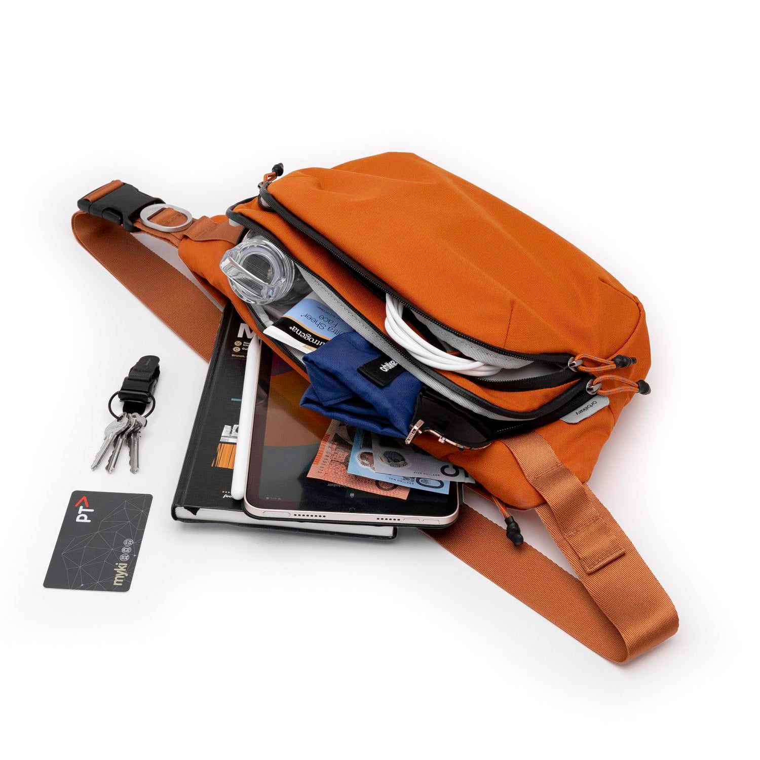 Orbitkey Urban Sling Bag Plus 6L (Terracotta)