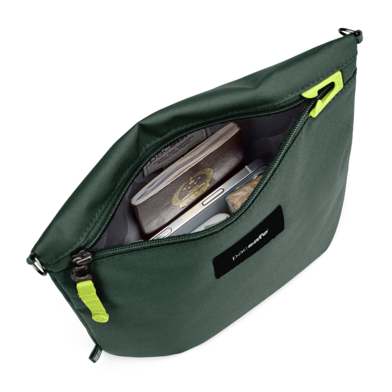 Pacsafe Go Anti-Theft Crossbody Pouch - Spruce Green