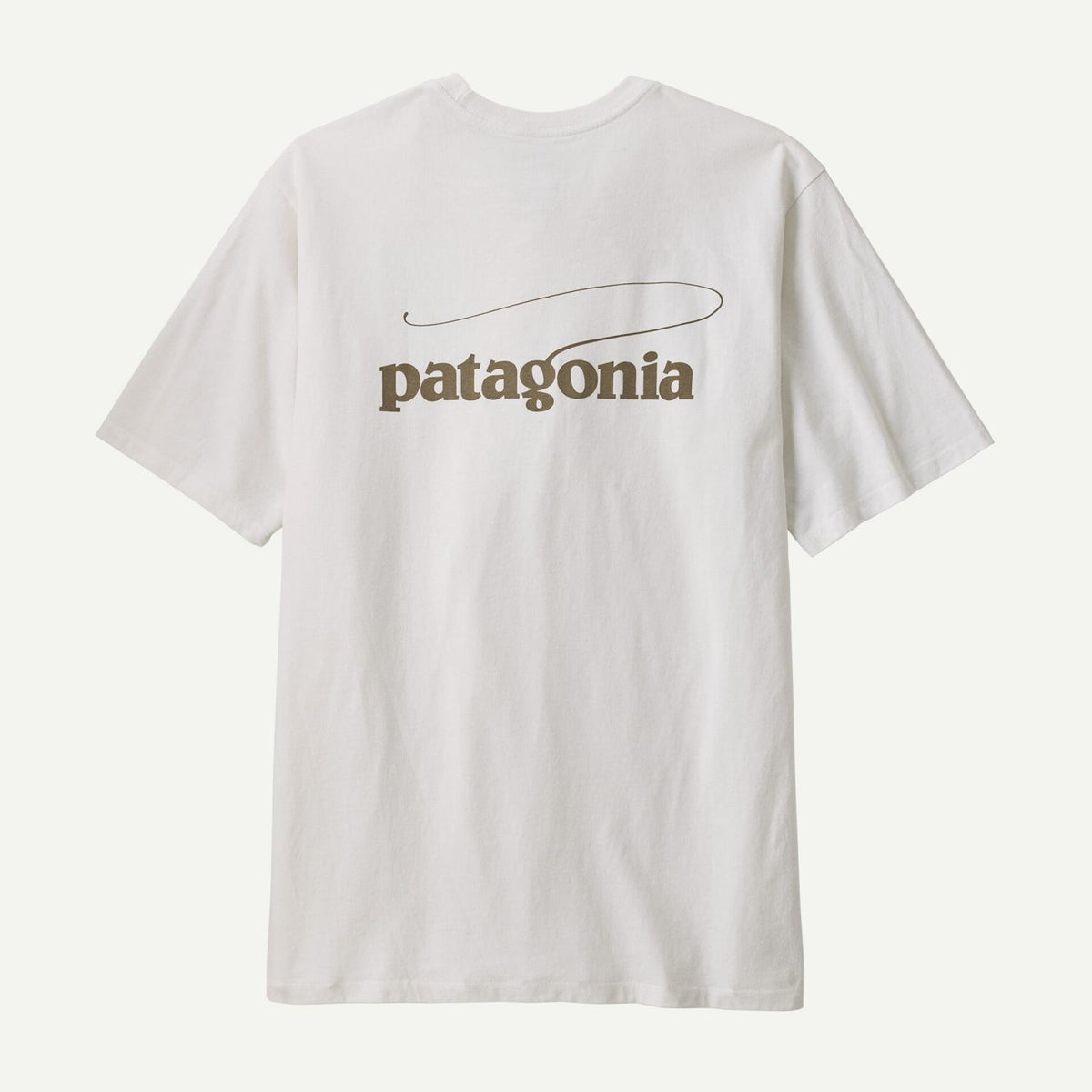 Patagonia Men's Casting Logo Responsibili-Tee® (Fiber White) - M