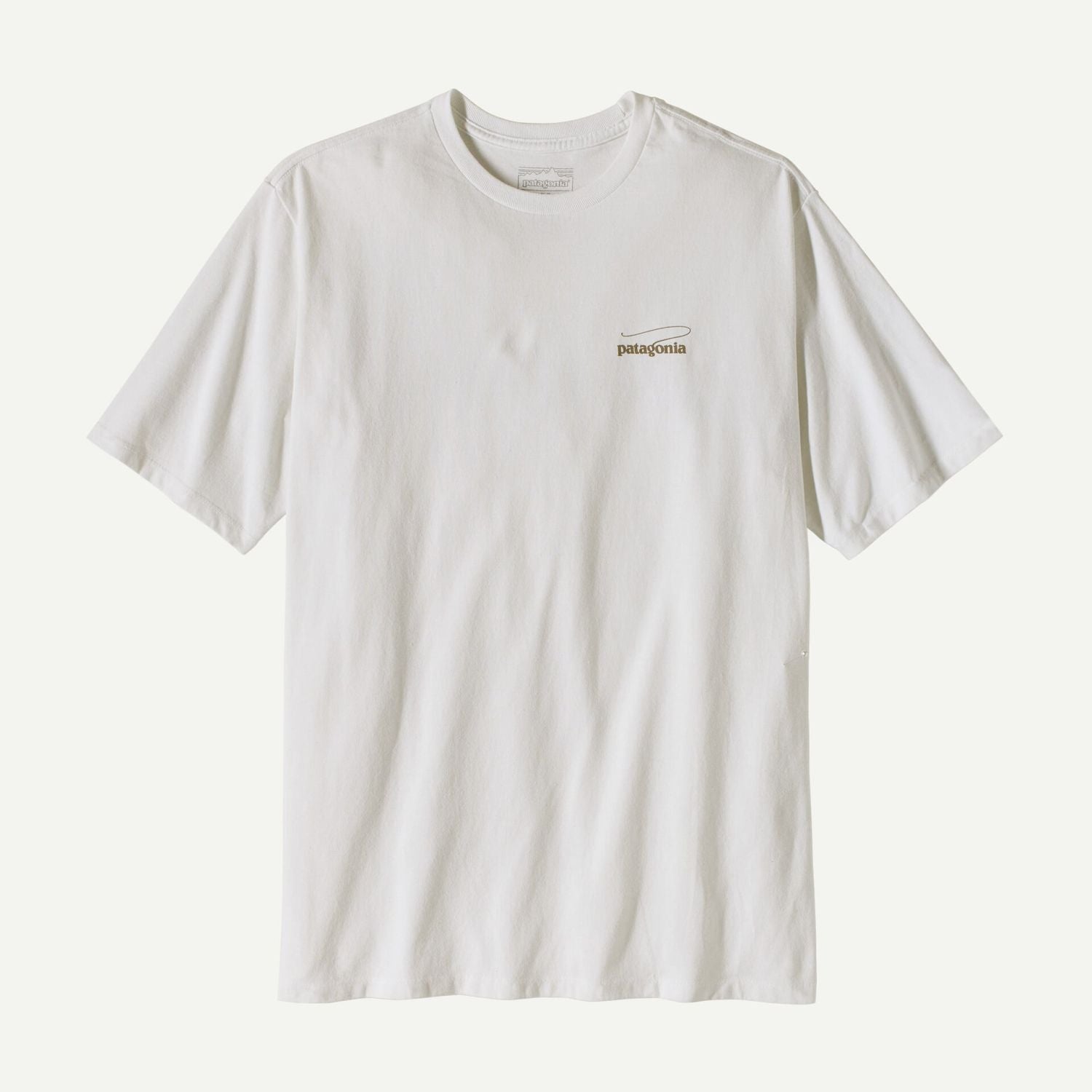 Patagonia Men's Casting Logo Responsibili-Tee® (Fiber White) - M