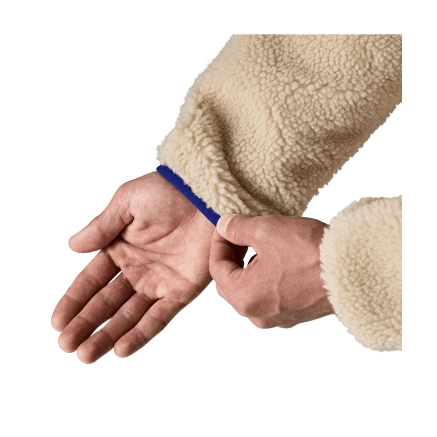 Patagonia Men's Classic Retro-X® Fleece Jacket - XL (Dark Natural W/Cobalt Blue)