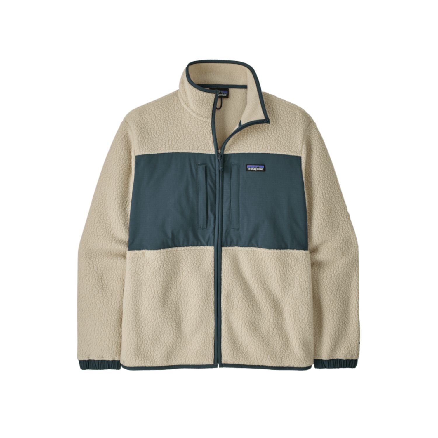 Patagonia Men's Retro Pile Fleece Patch Jacket (Pelican) - L