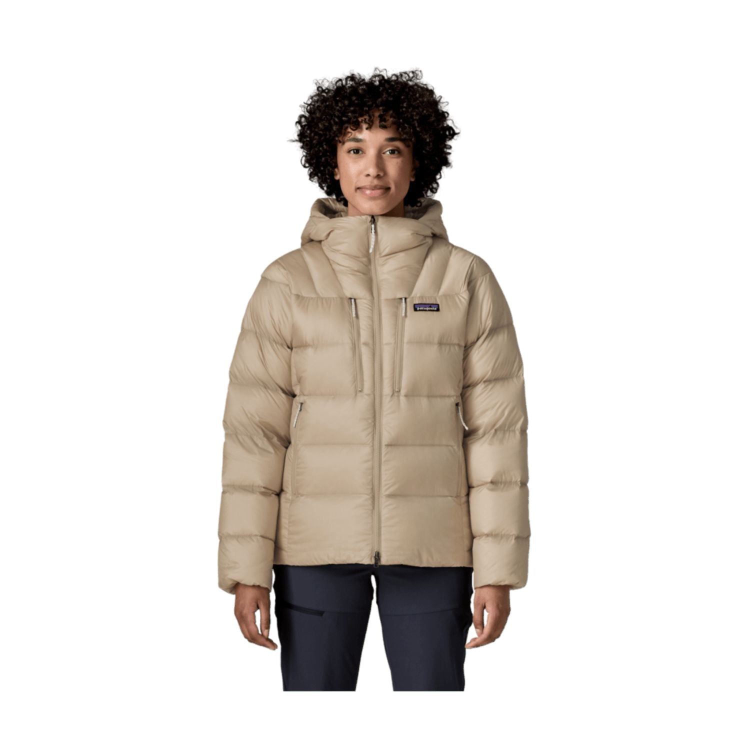 Patagonia Women's Fitz Roy Down Hoody (Pumice) - L