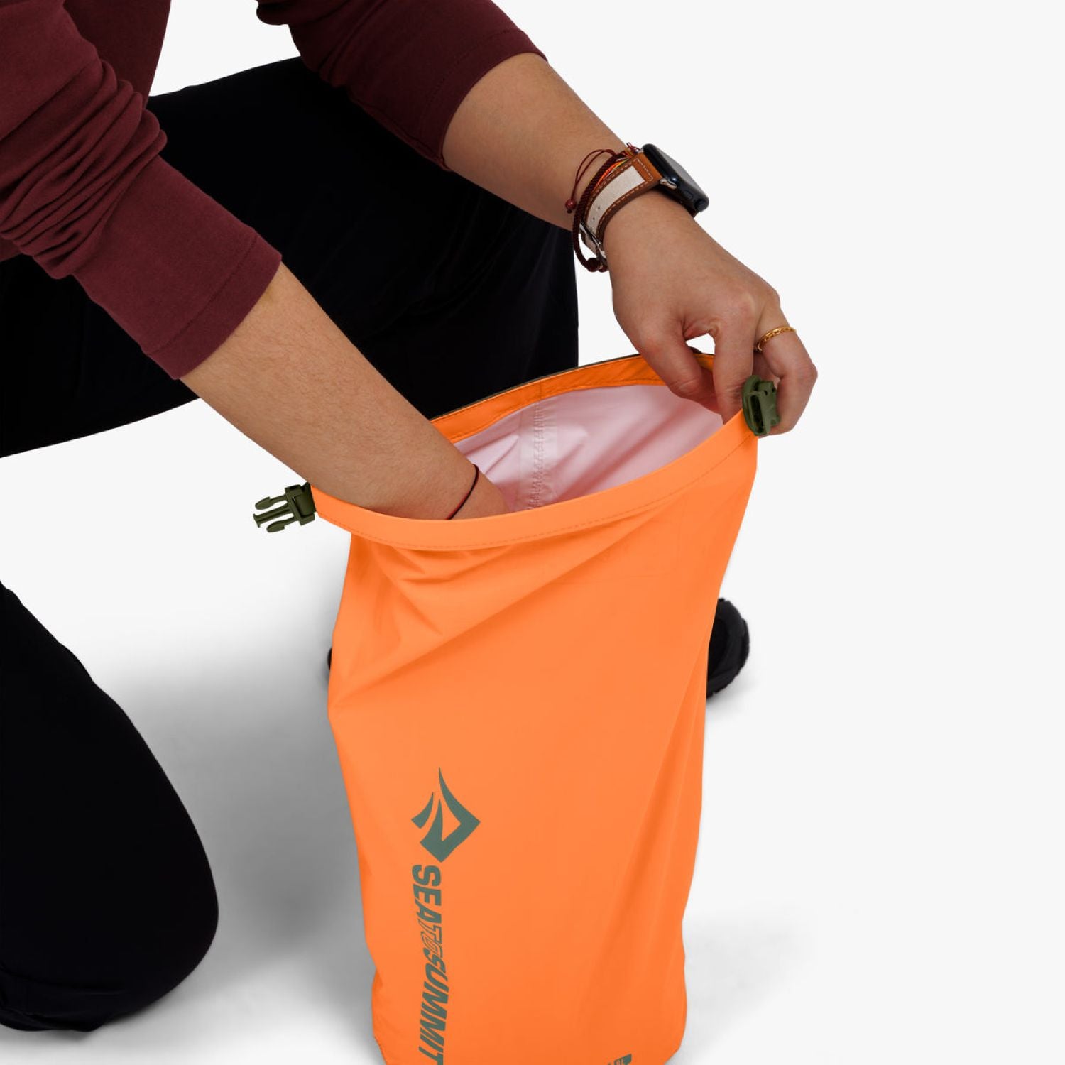 Sea To Summit Lightweight Dry Bag Set 3PCS - 3/5/8L (Emberglow/Poison Green/Tangerine) Limited Edition