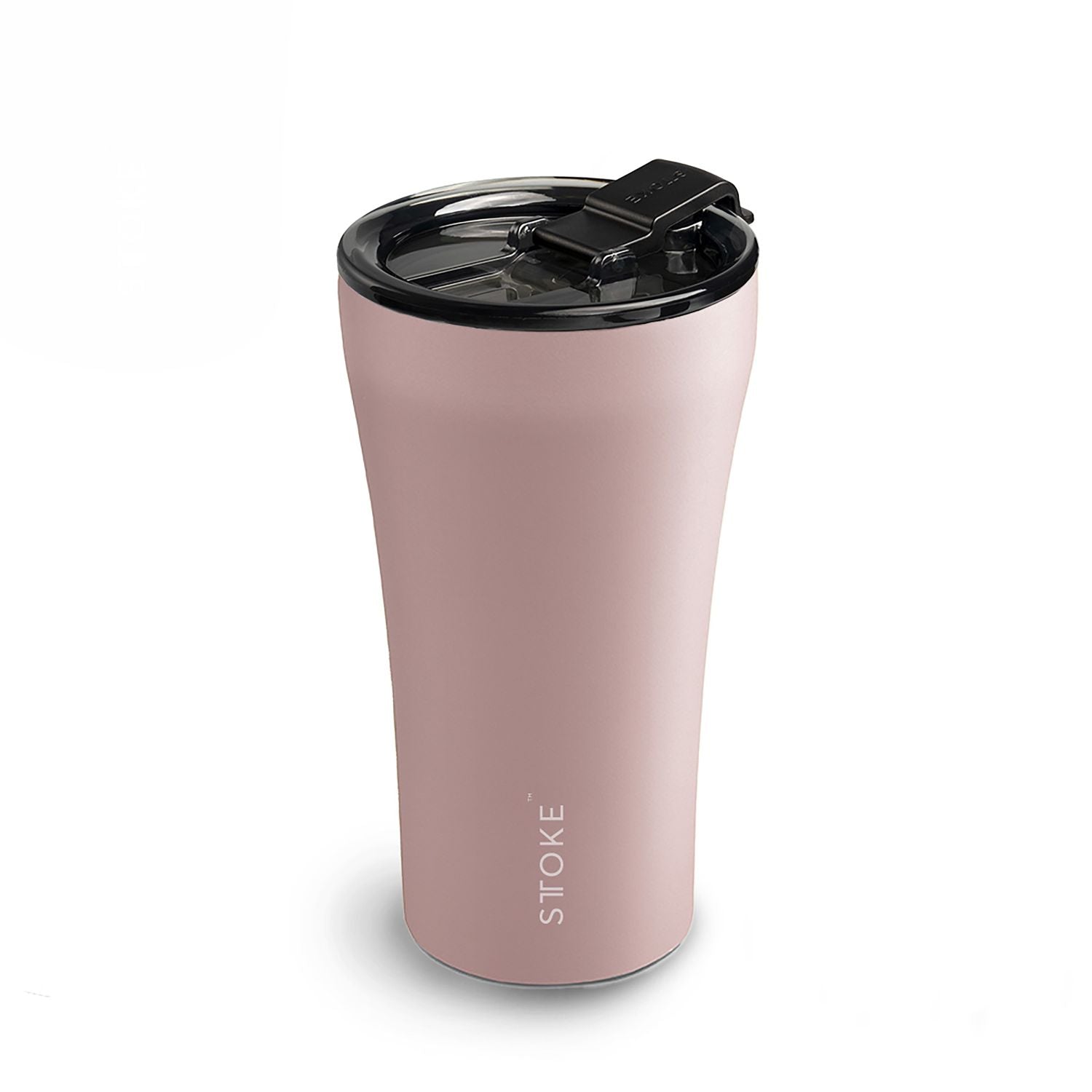 STTOKE Earth Leakproof Ceramic Insulated Cup Powder Coating 12OZ - Blossom Pink