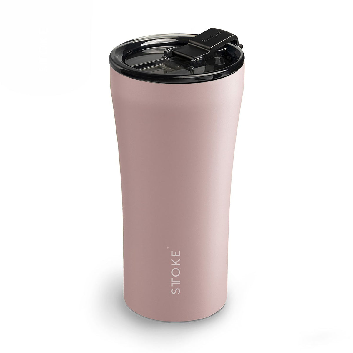 STTOKE Earth Leakproof Ceramic Insulated Cup Powder Coating 16OZ - Blossom Pink