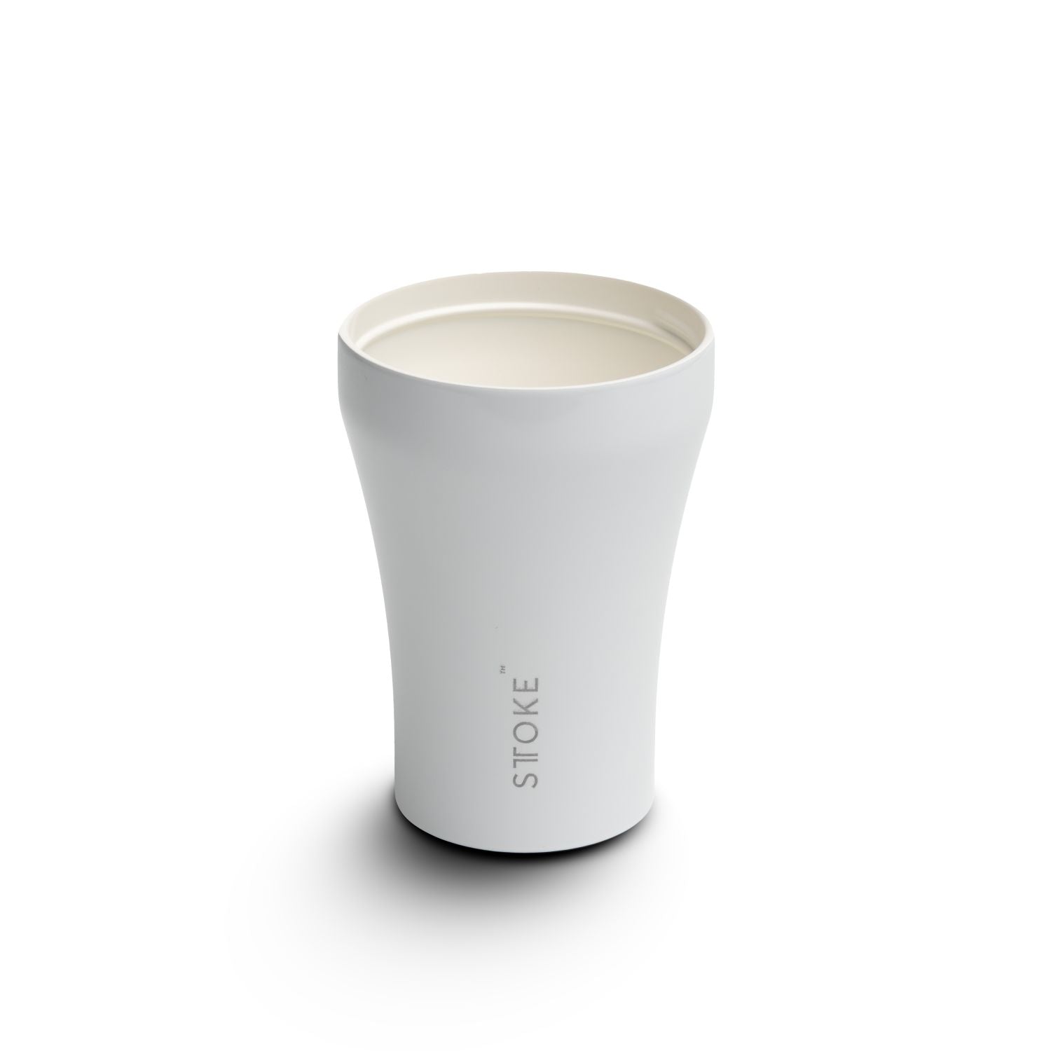 STTOKE Leakproof Classic Ceramic Insulated Cup 8oz - Angel White