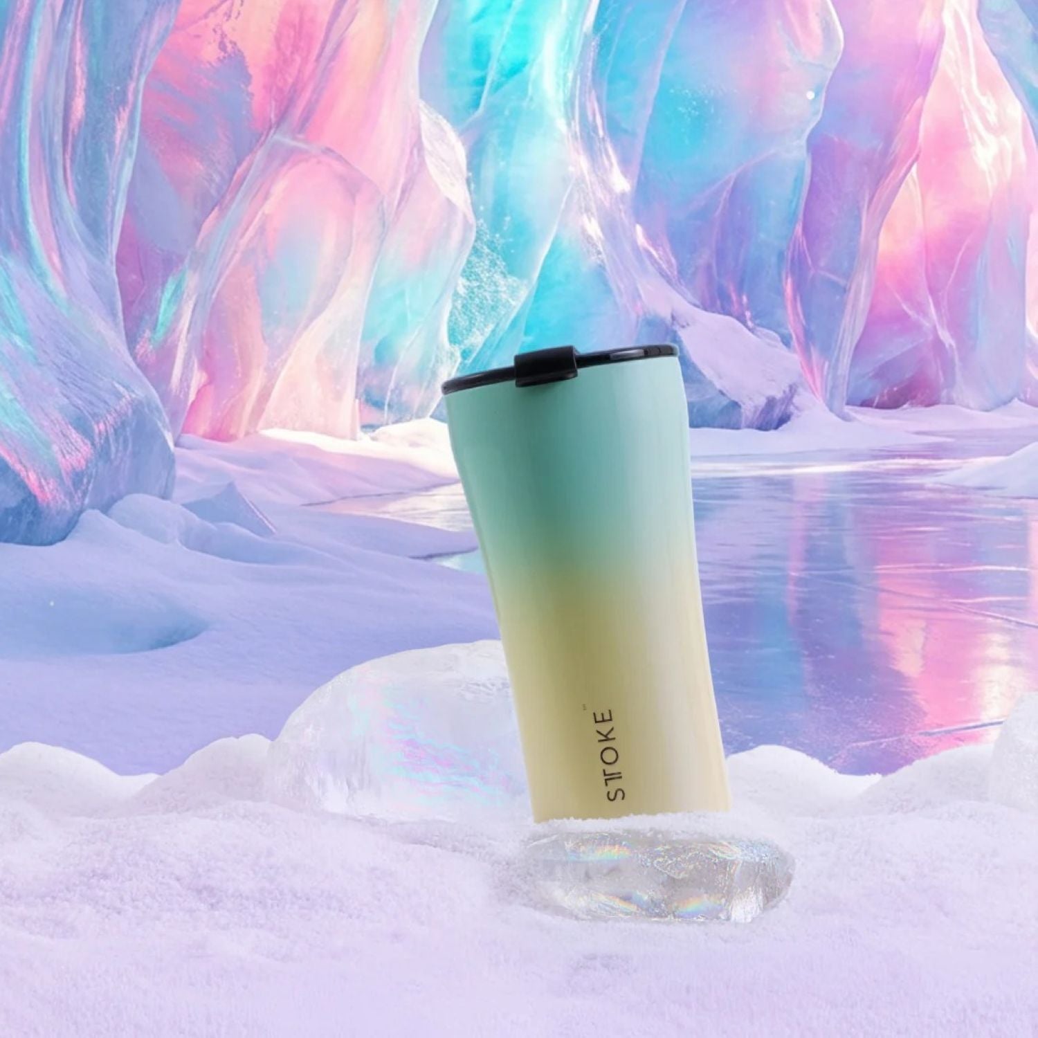 STTOKE Leakproof Flow Ceramic Insulated Cup 16oz - Reef Green