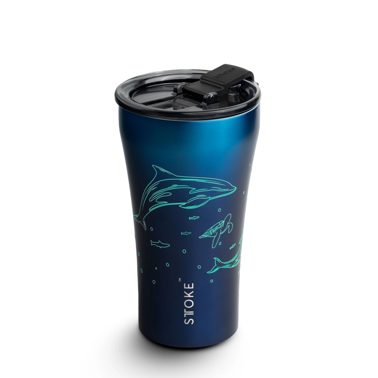 STTOKE Limited Edition Leakproof Ocean Series Insulated Cup 12oz - Dolphin