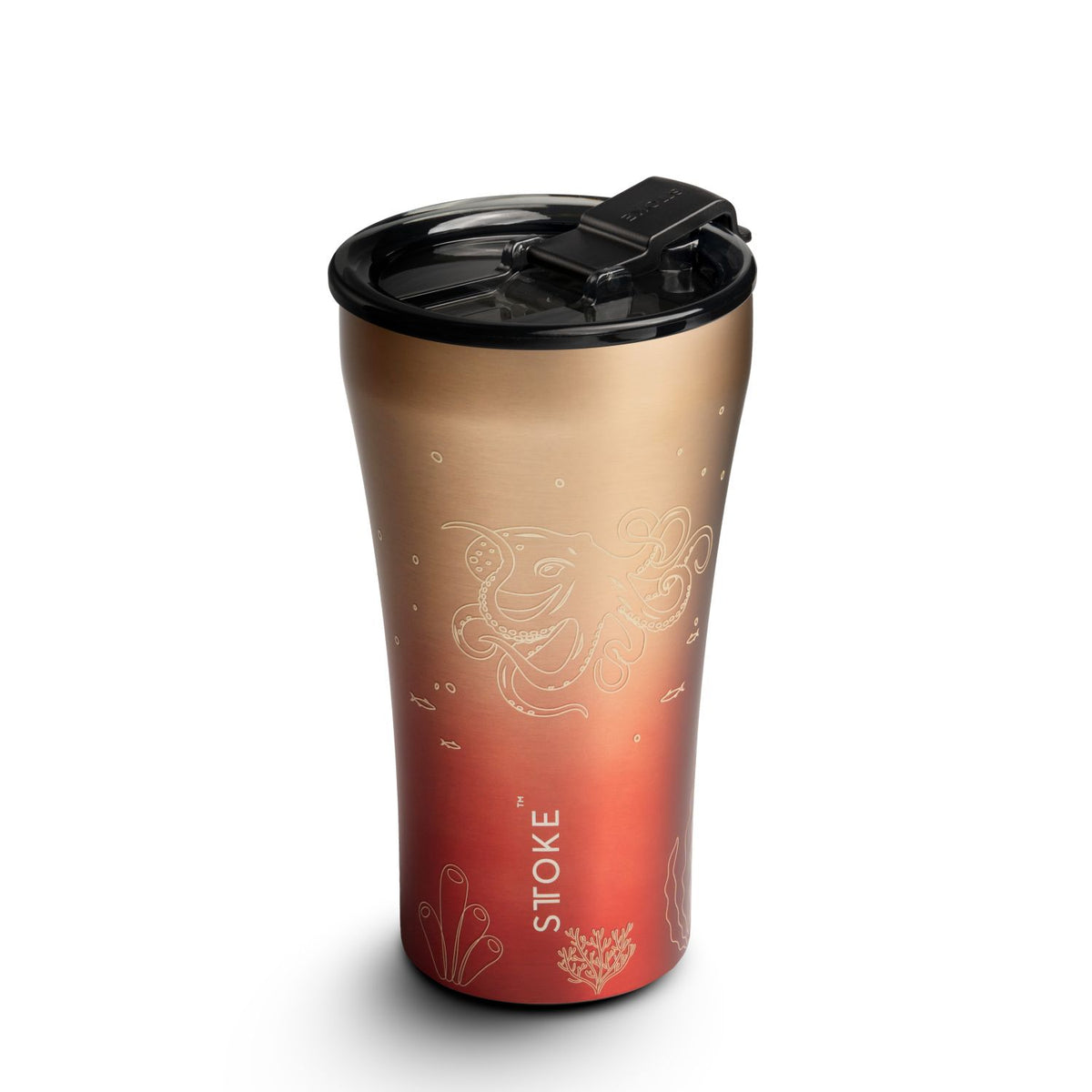 STTOKE Limited Edition Leakproof Ocean Series Insulated Cup 12OZ - Octopus