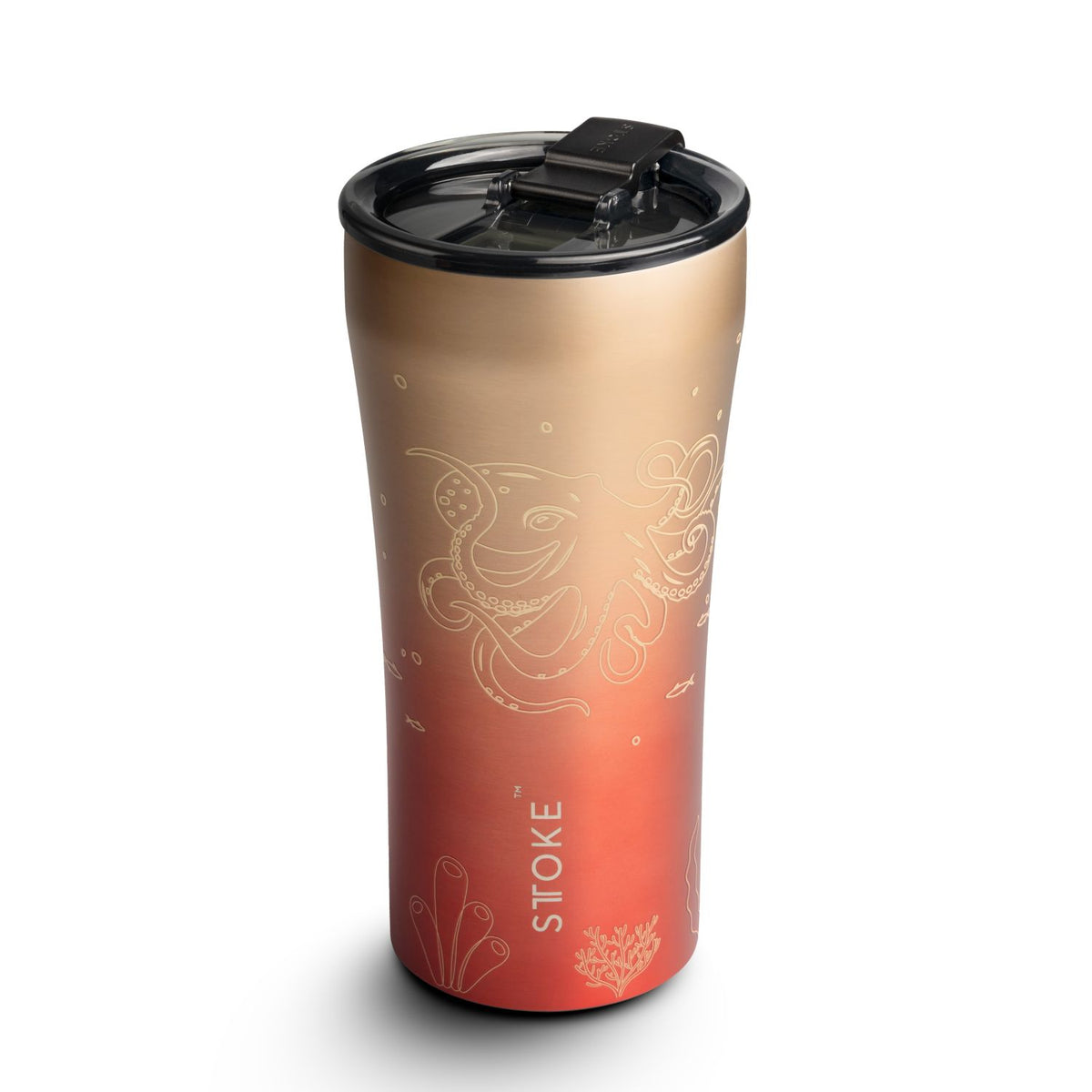 STTOKE Limited Edition Leakproof Ocean Series Insulated Cup 16OZ - Octopus