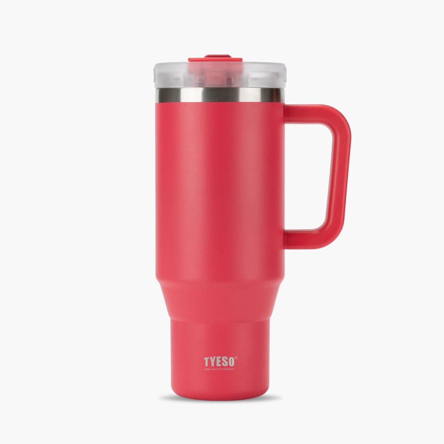 Tyeso Aura Leakproof 2 In 1 Sip & Straw Lid S/S Vacuum Tumbler 1200ml - Red