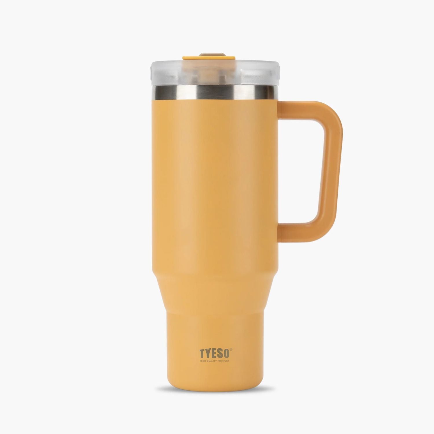 Tyeso Aura Leakproof 2 In 1 Sip & Straw Lid S/S Vacuum Tumbler 1200ml - Yellow