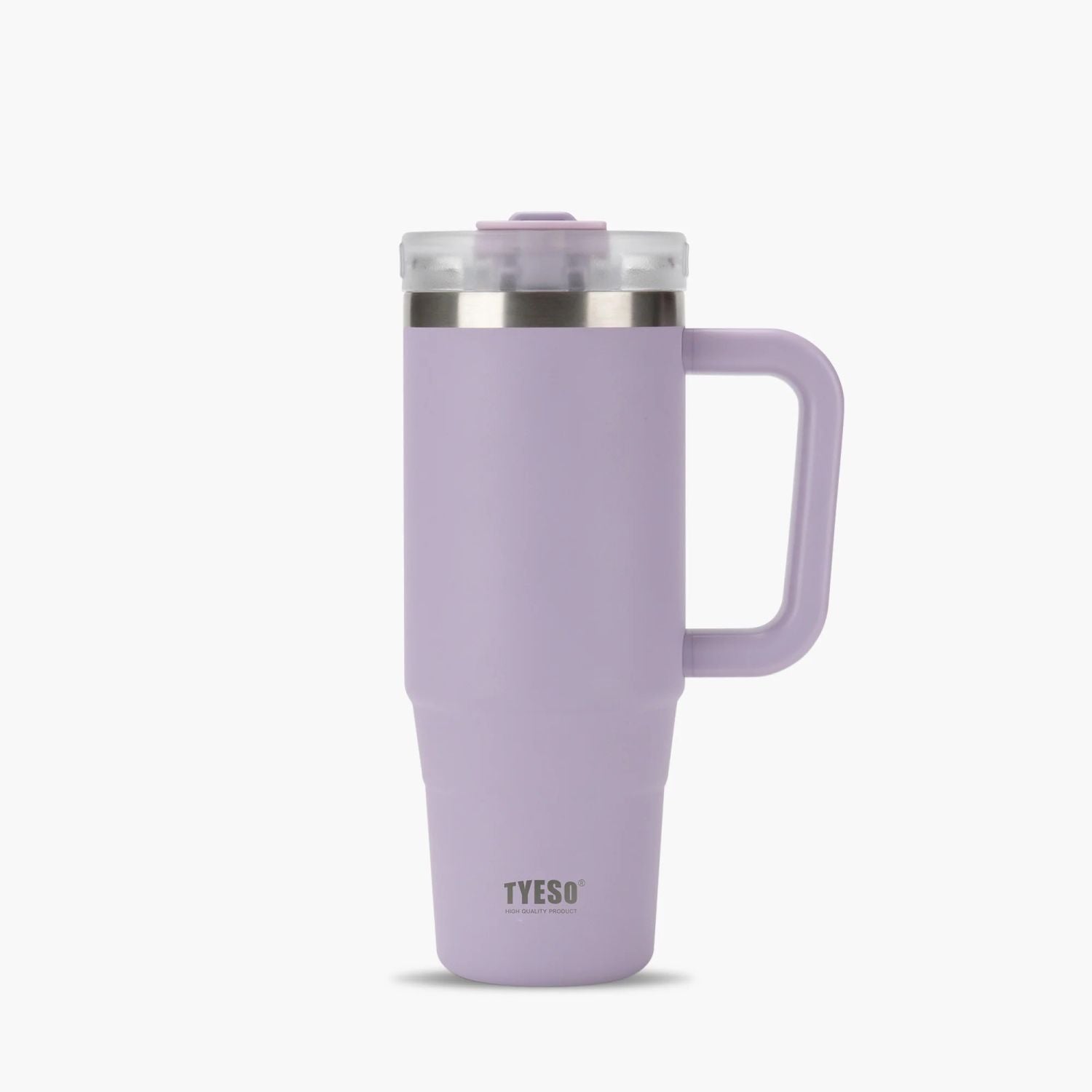 Tyeso Aura Leakproof 2 In 1 Sip & Straw Lid S/S Vacuum Tumbler 900ml - Purple