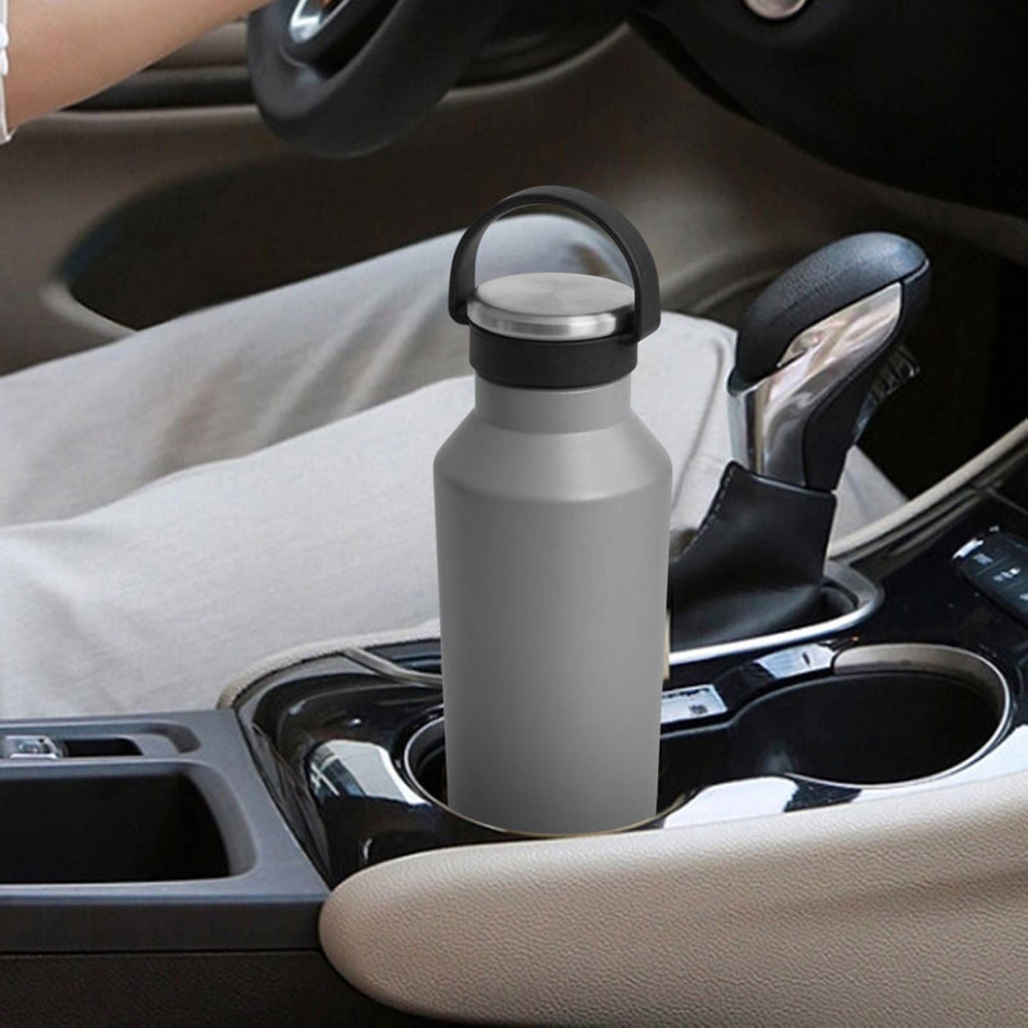 Tyeso Beacon 36Hours Cold S/S Vacuum Insulated Bottle With Handle 500ML - White