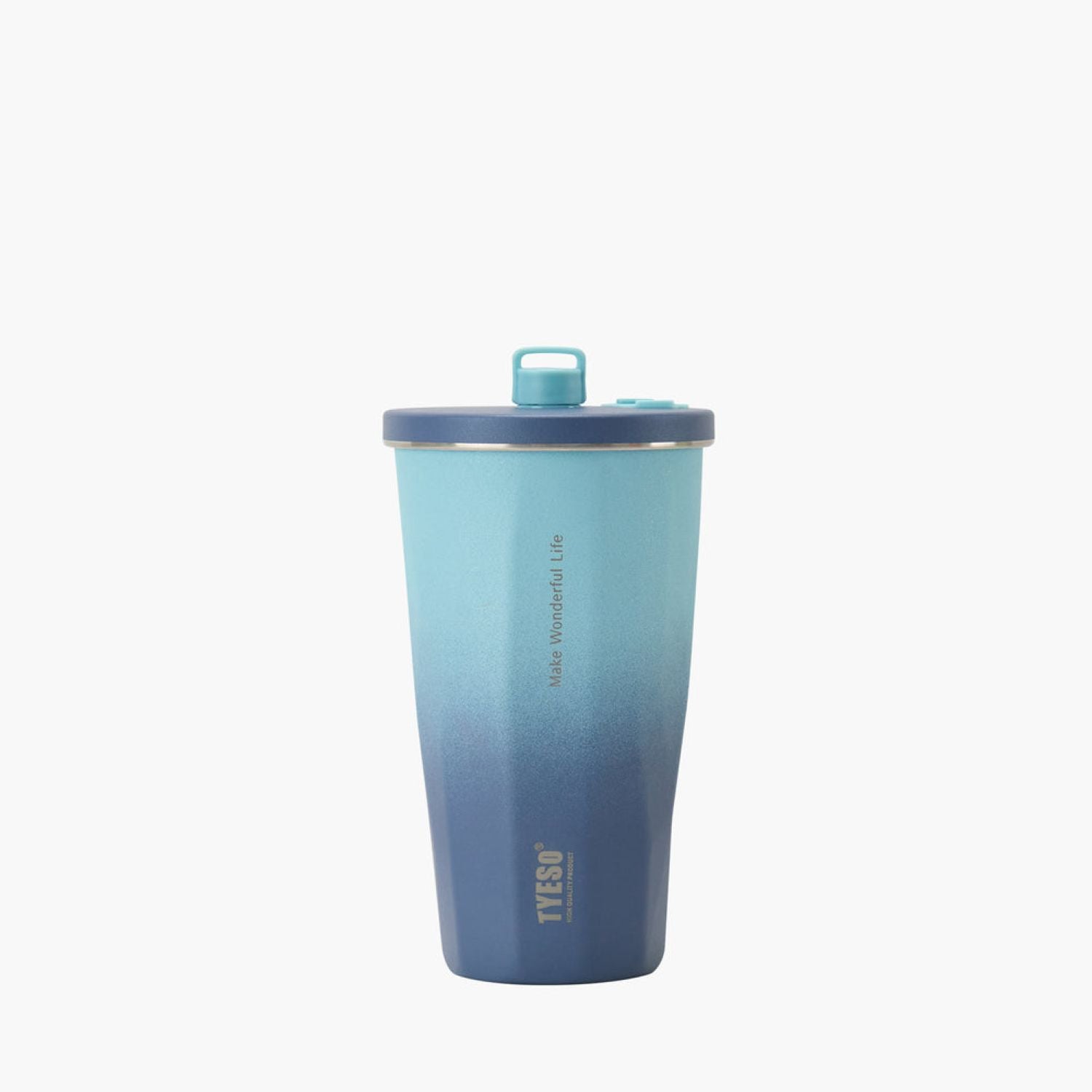 Tyeso Flaire 2.0 Retractable Straw S/S Vacuum Insulated Tumbler 470ML - Blue
