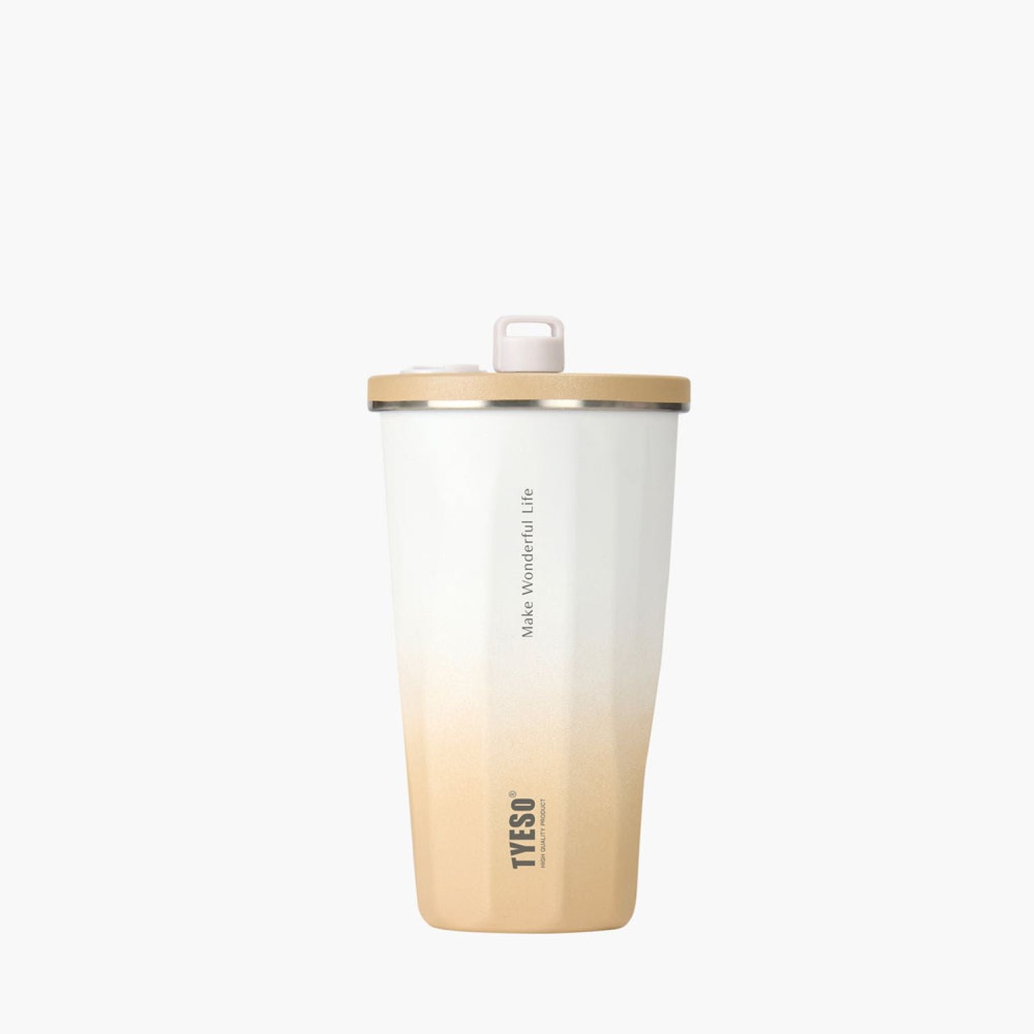 Tyeso Flaire 2.0 Retractable Straw S/S Vacuum Insulated Tumbler 470ML - Mocha