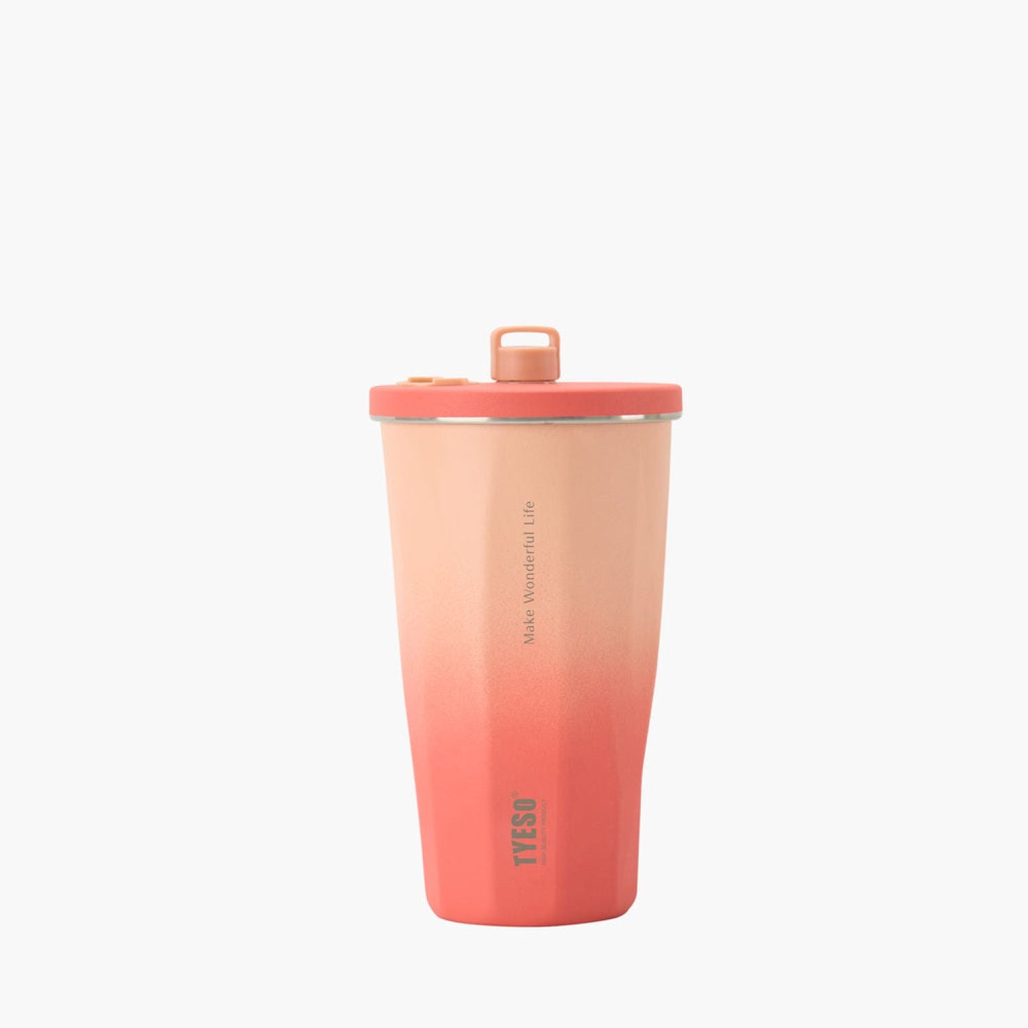 Tyeso Flaire 2.0 Retractable Straw S/S Vacuum Insulated Tumbler 470ML - Orange