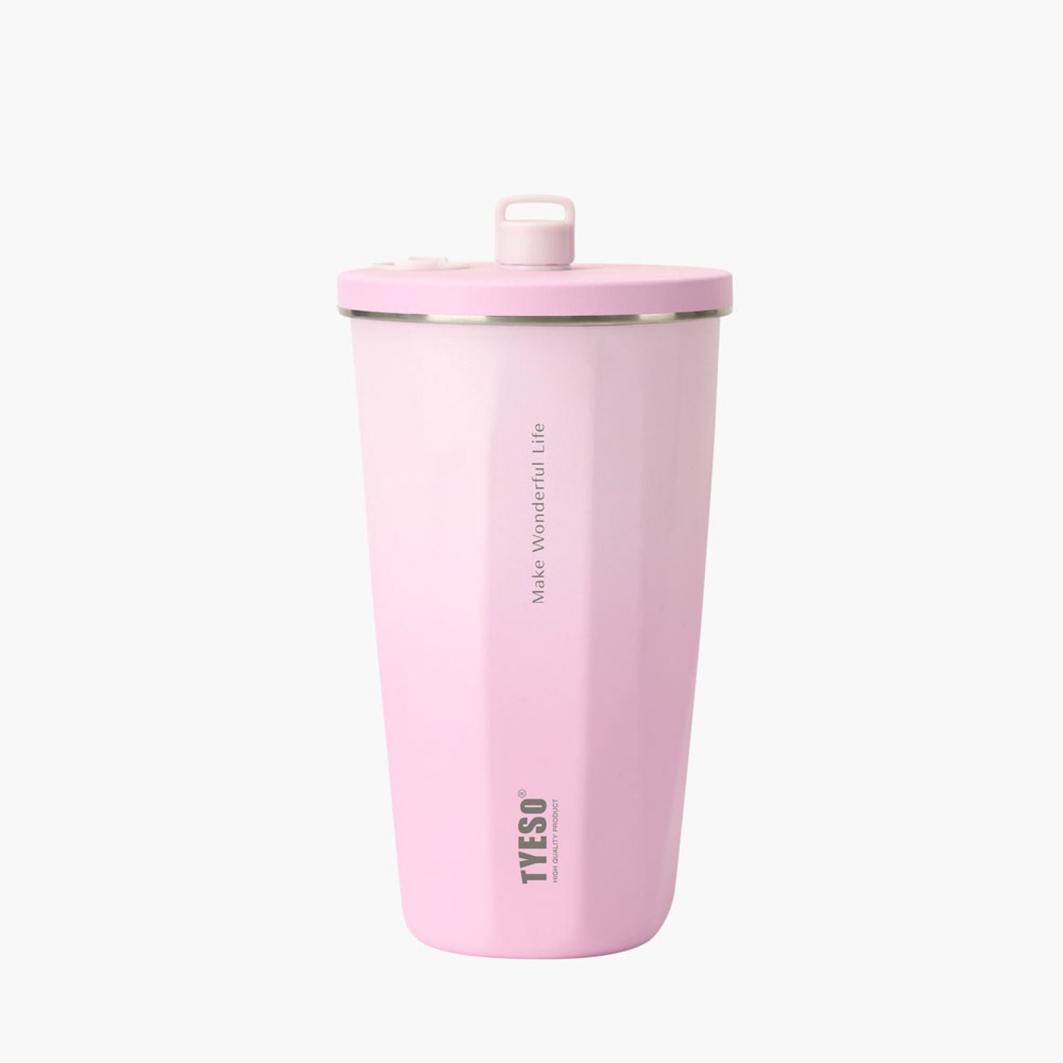 Tyeso Flaire 2.0 Retractable Straw S/S Vacuum Insulated Tumbler 600ML - Pink