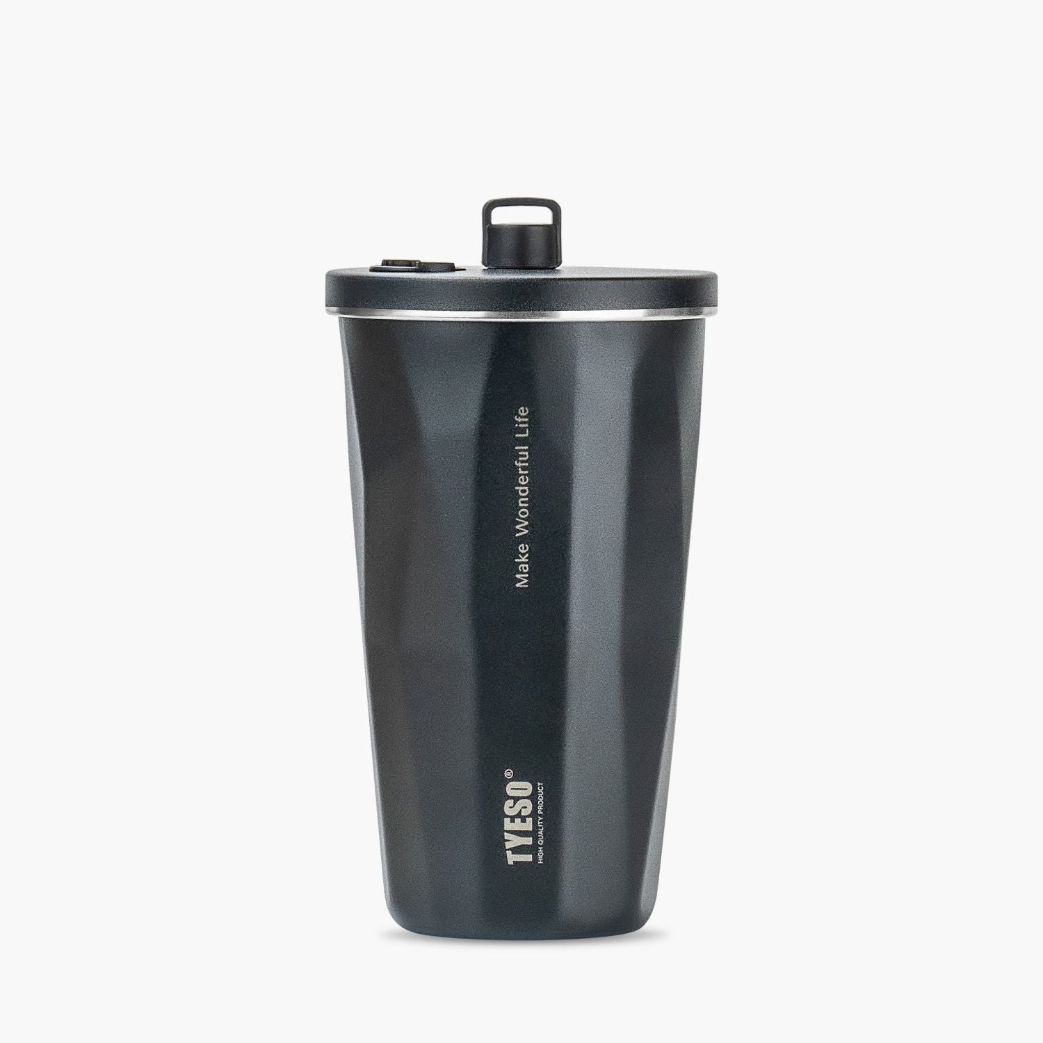Tyeso Flaire Retractable Straw S/S Vacuum Insulated Tumbler 600ml - Black