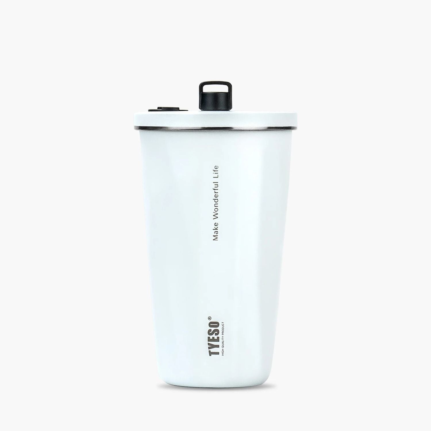 Tyeso Flaire Retractable Straw S/S Vacuum Insulated Tumbler 600ml - White
