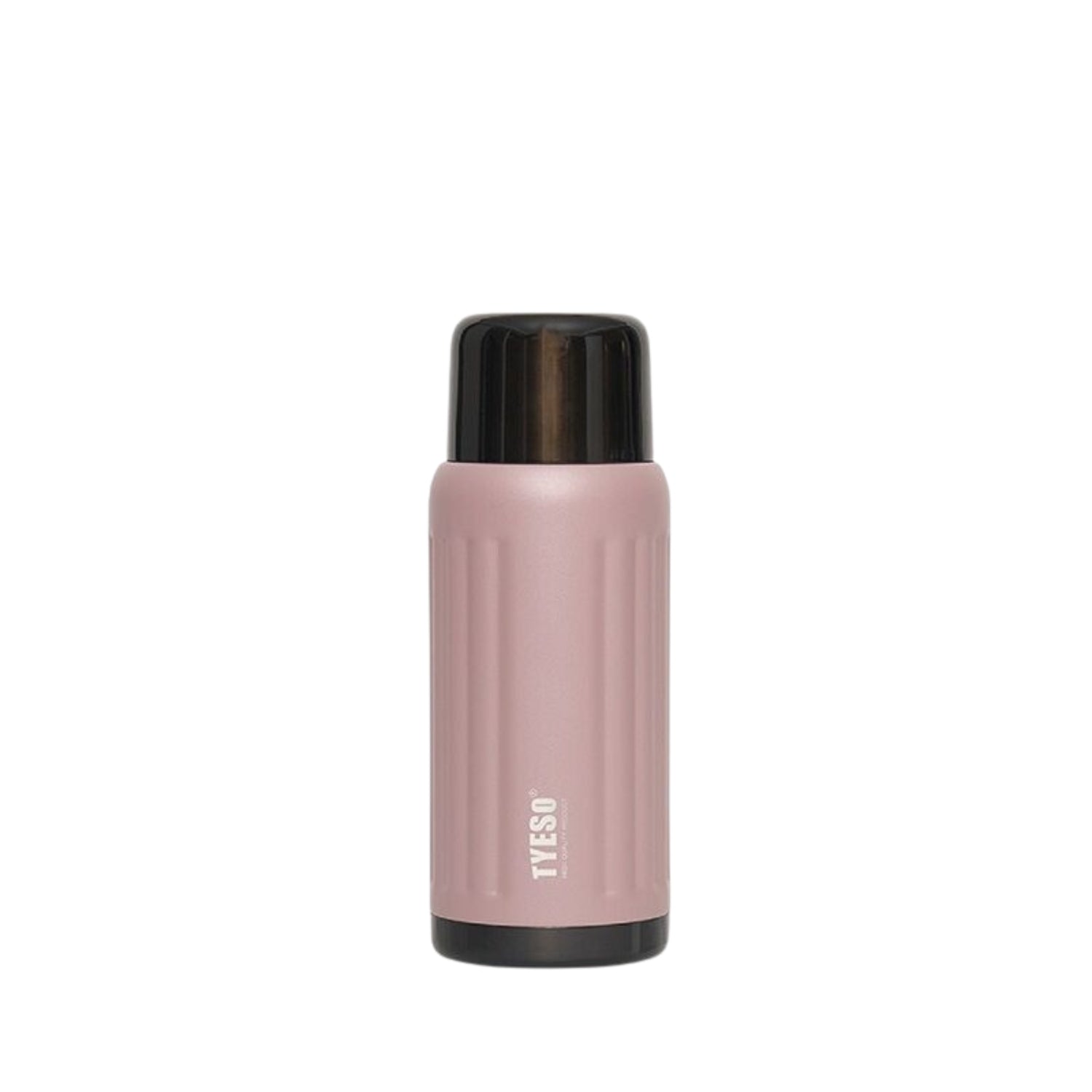 Tyeso Flute Twist Open Lid S/S Vacuum Insulated Bottle 500ML - Pink