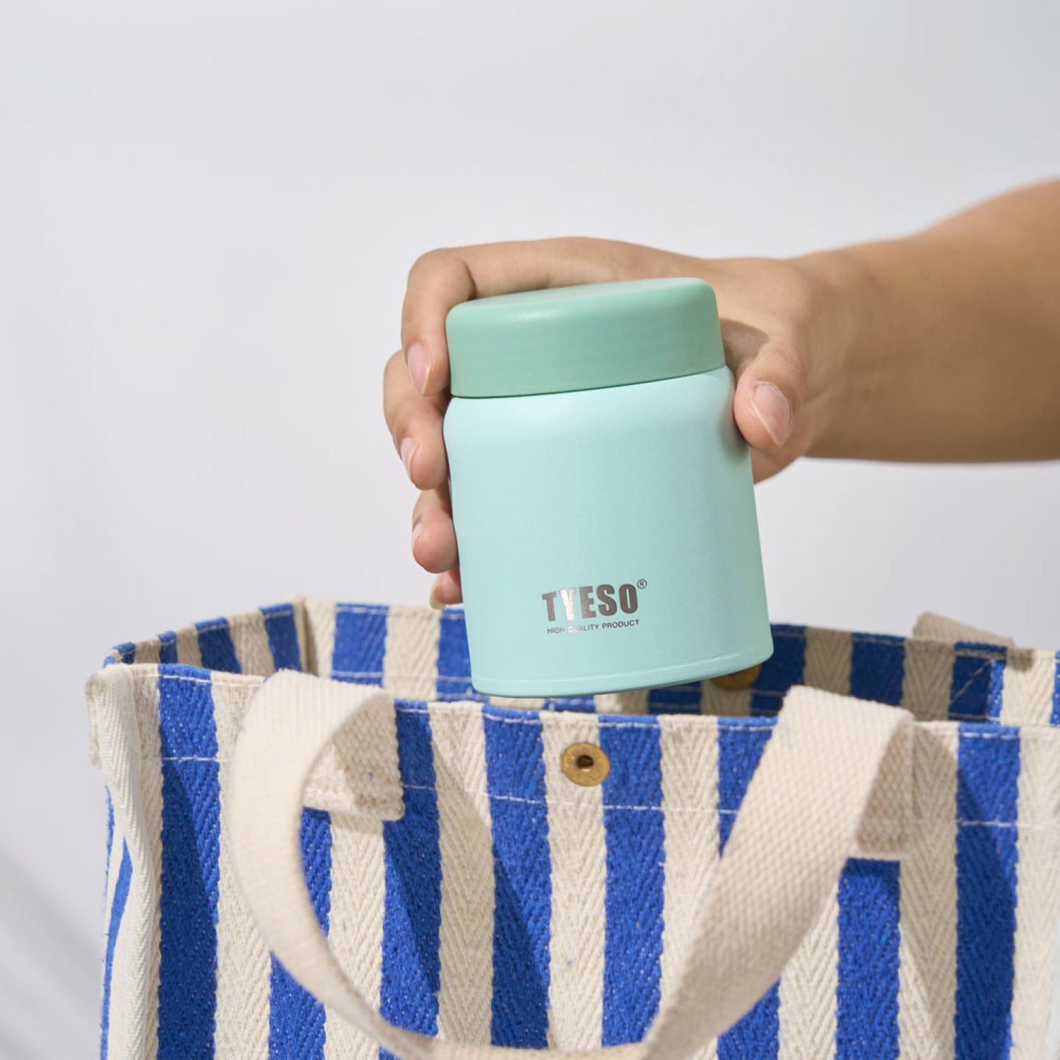Tyeso Mellow Wide Mouth Inner S/S 316 Vacuum Insulated Food Jar 220ML - Green