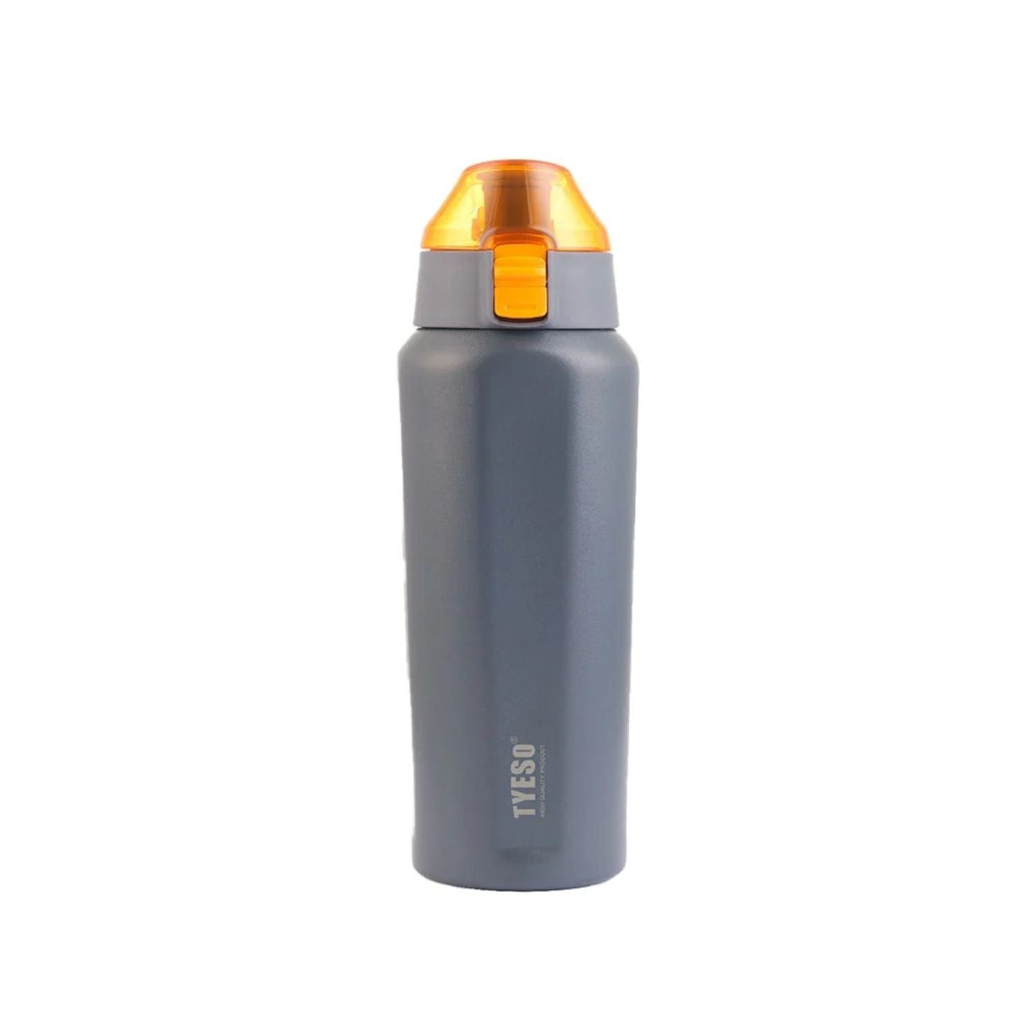 Tyeso Obelisk Lockable One Press Straw Sprout Flip Lid S/S Vacuum Insulated Bottle With Handle 600ml - Gray