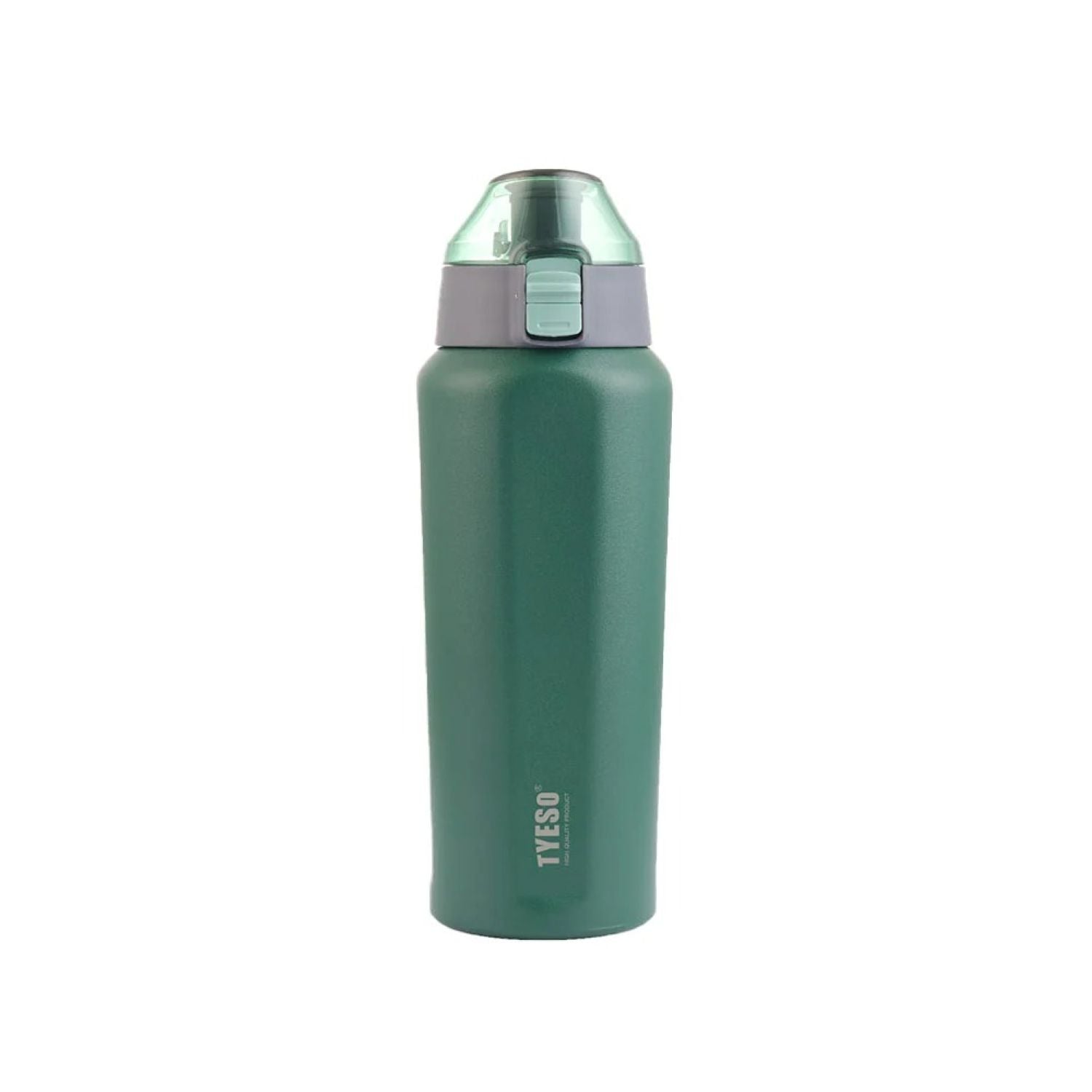 Tyeso Obelisk Lockable One Press Straw Sprout Flip Lid S/S Vacuum Insulated Bottle With Handle 600ml - Green