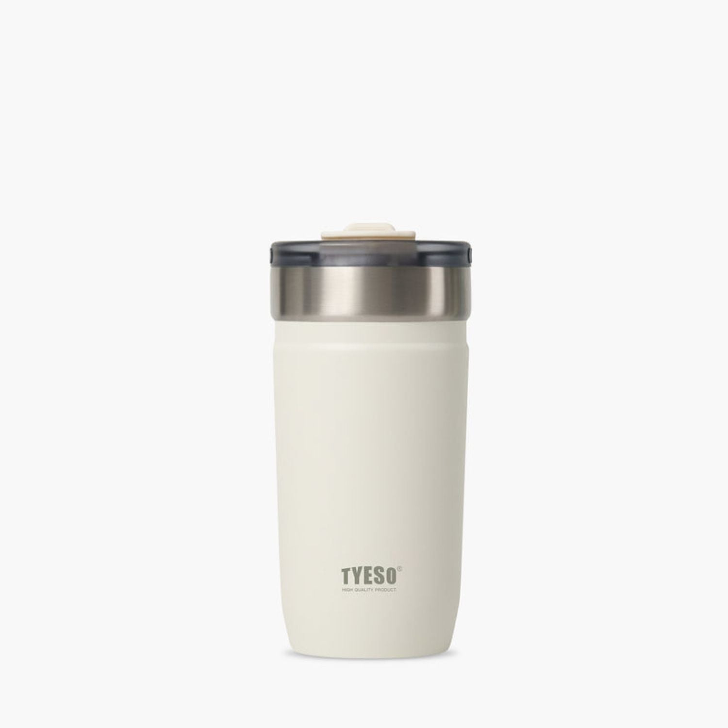 Tyeso Opaline Leakproof Flip Lid S/S Vacuum Insulated Tumbler 550ML - White