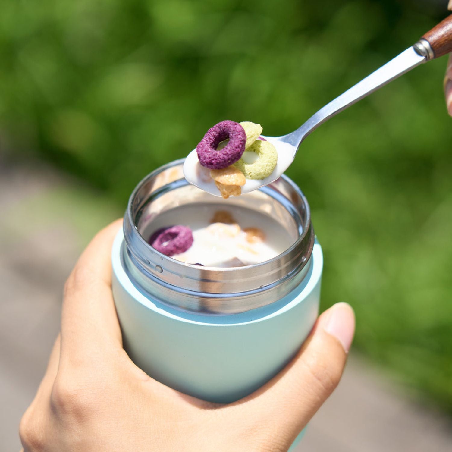 Tyeso Petal Inner S/S 316 Vacuum Insulated Food Jar 200ML - Blue
