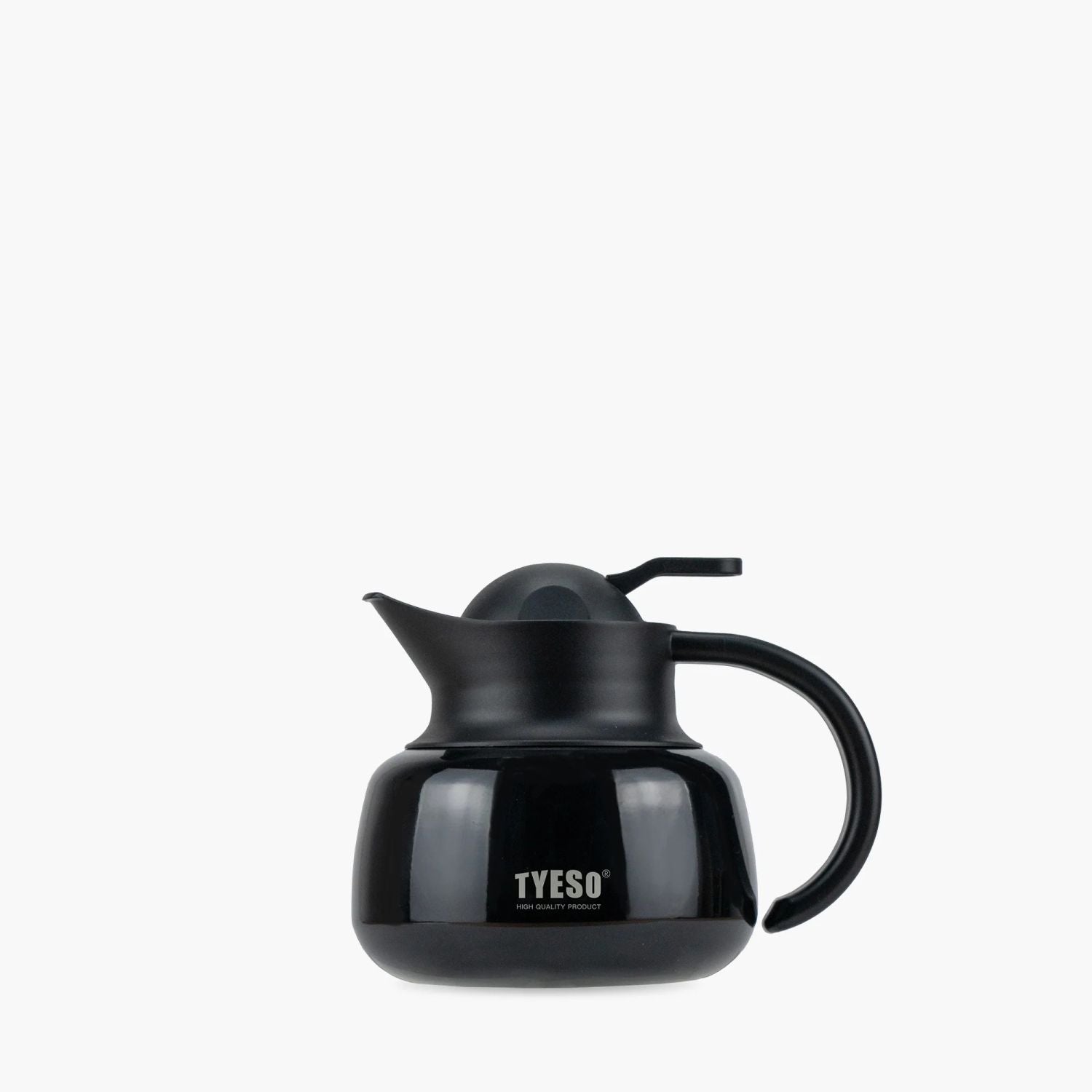 Tyeso Plump Lockable With Filter S/S Vacuum Insulated Tea Pot 600ml - Black