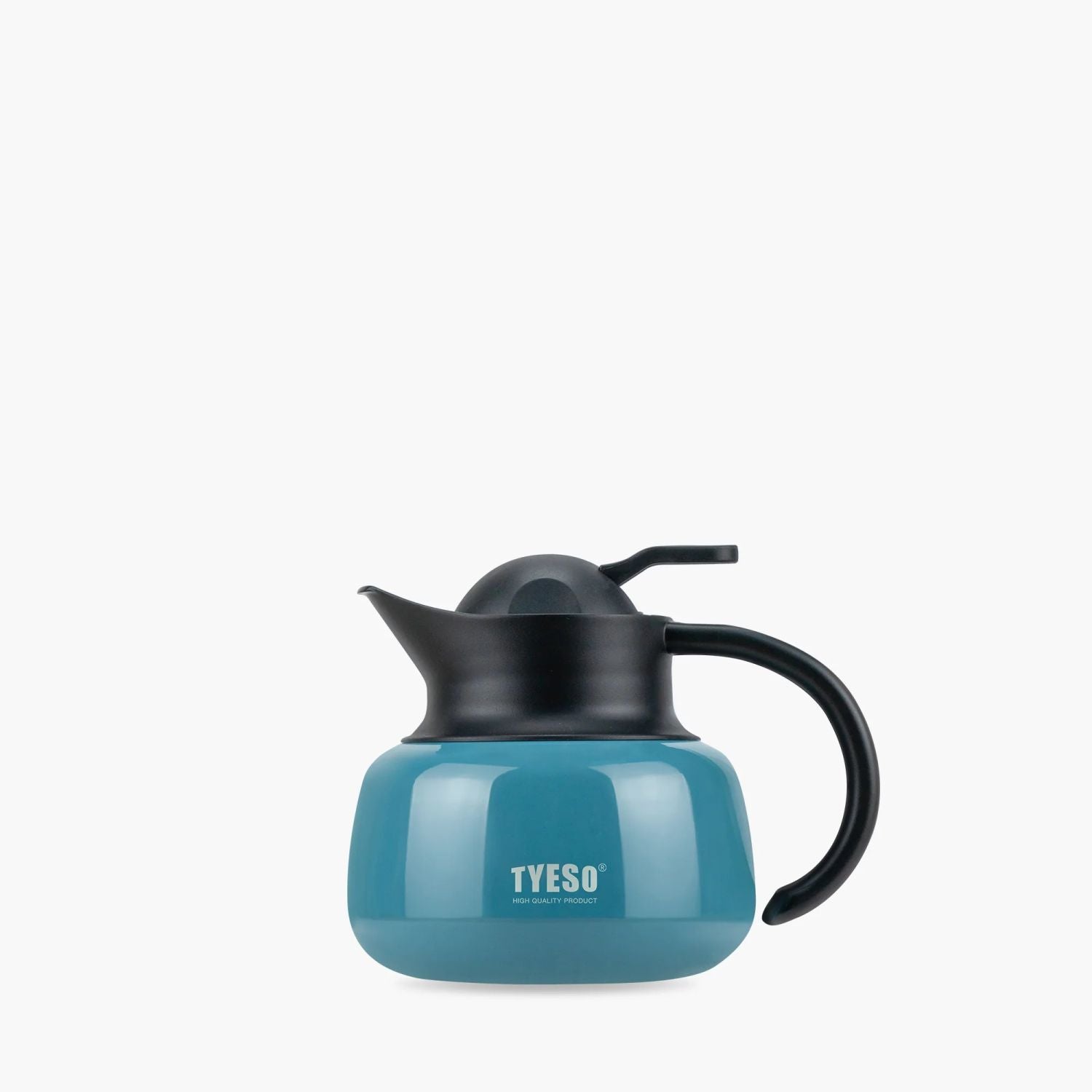 Tyeso Plump Lockable With Filter S/S Vacuum Insulated Tea Pot 600ml - Blue