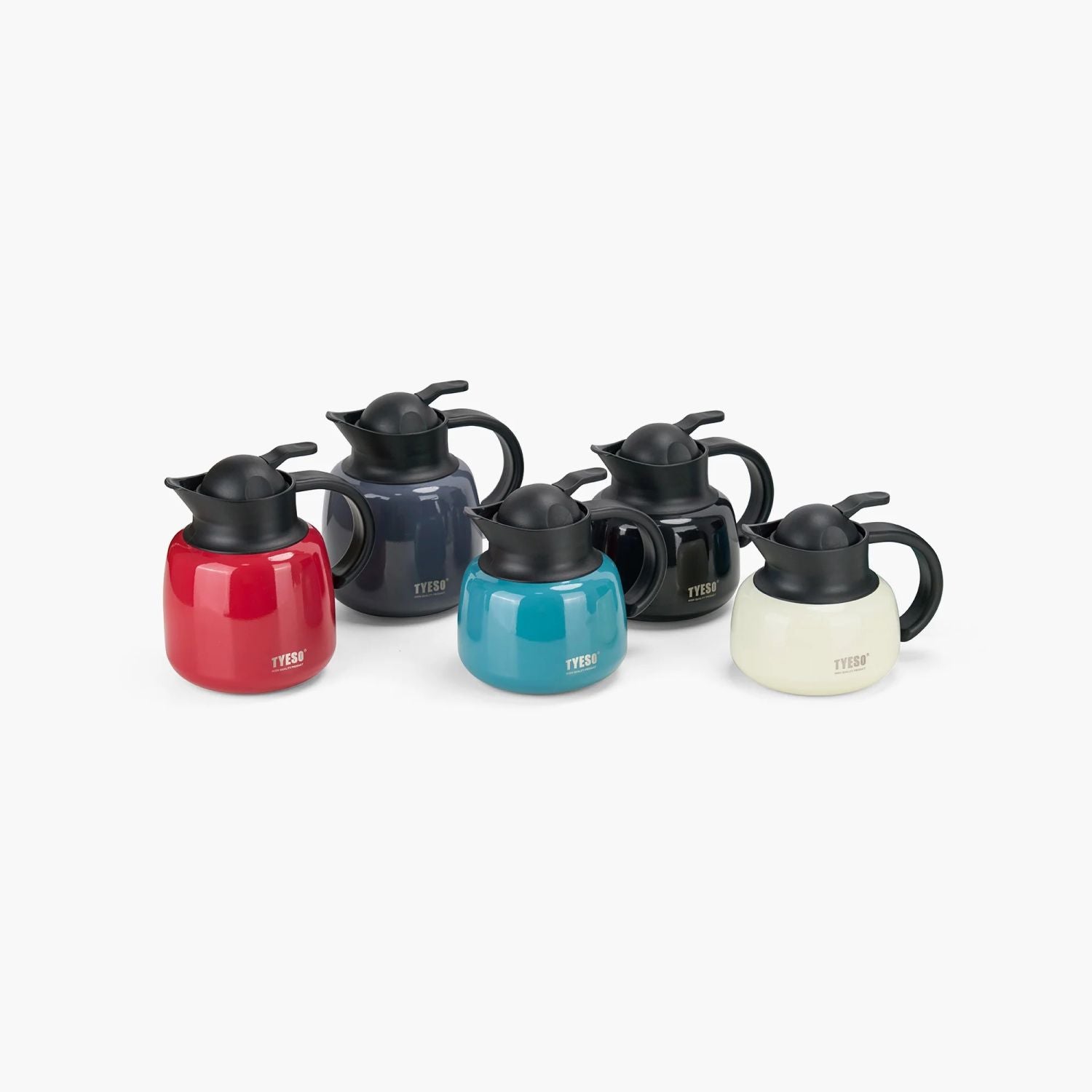 Tyeso Plump Lockable With Filter S/S Vacuum Insulated Tea Pot 750ml - Red