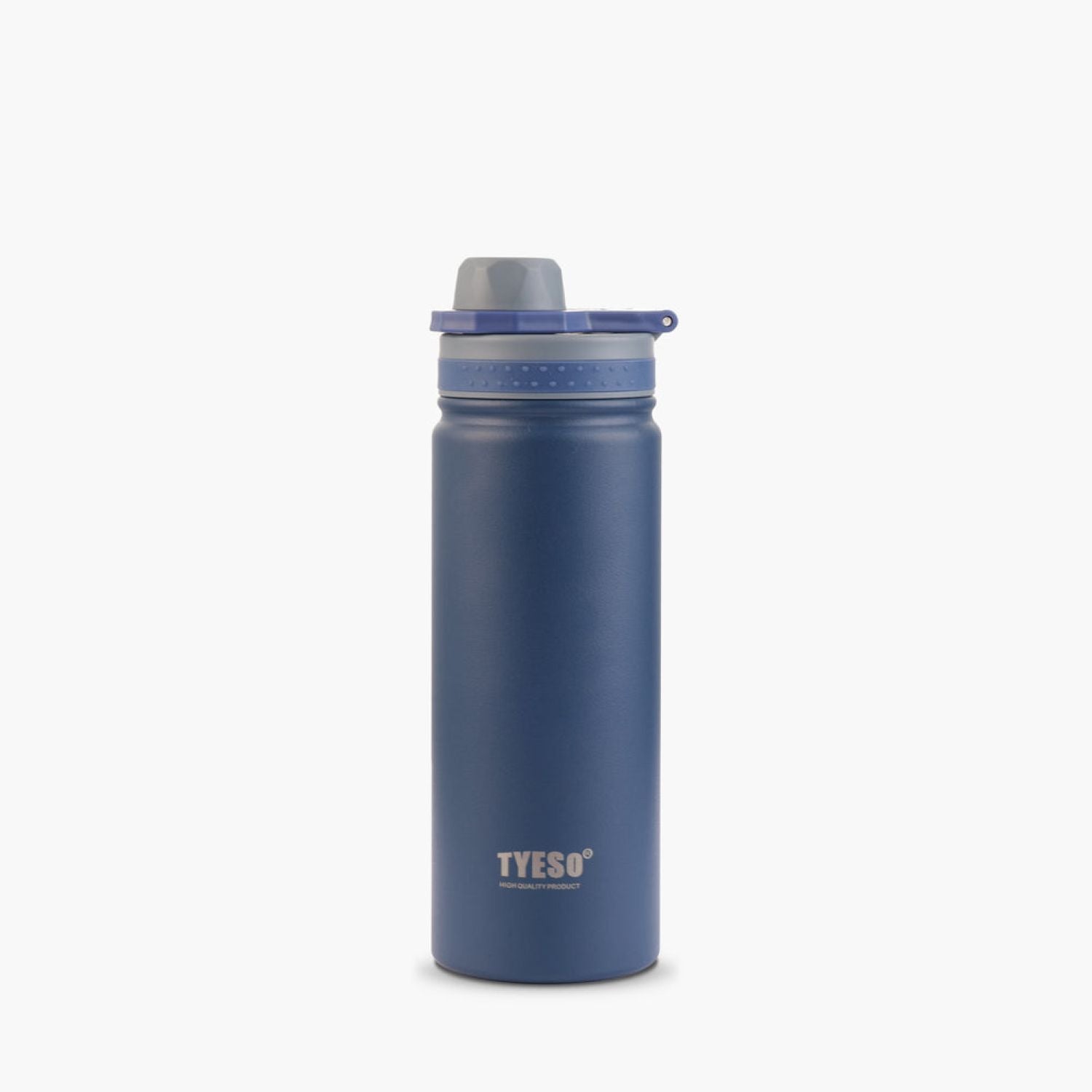 Tyeso Revive (Matte) S/S Vacuum Insulated Bottle With Handle 600ML - Dark Blue