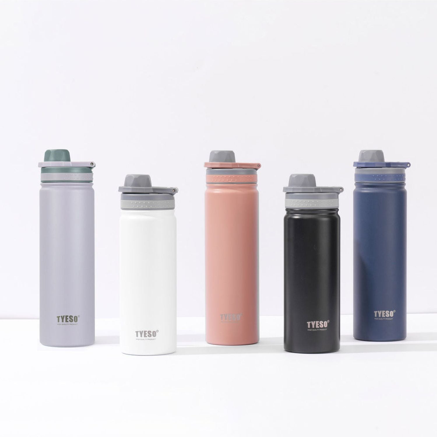 Tyeso Revive (Matte) S/S Vacuum Insulated Bottle With Handle 600ML - Pink