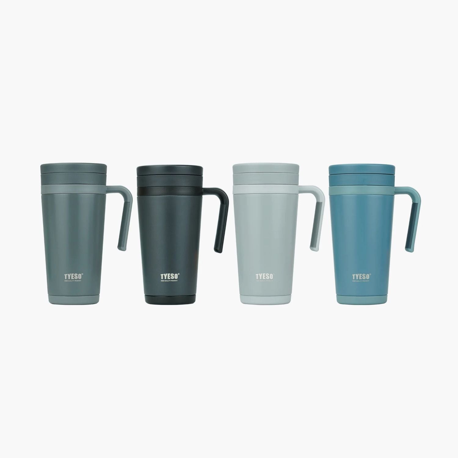 Tyeso Steep Built In Filter S/S Vacuum Insulated Coffee Cup 500ml - Light Grey
