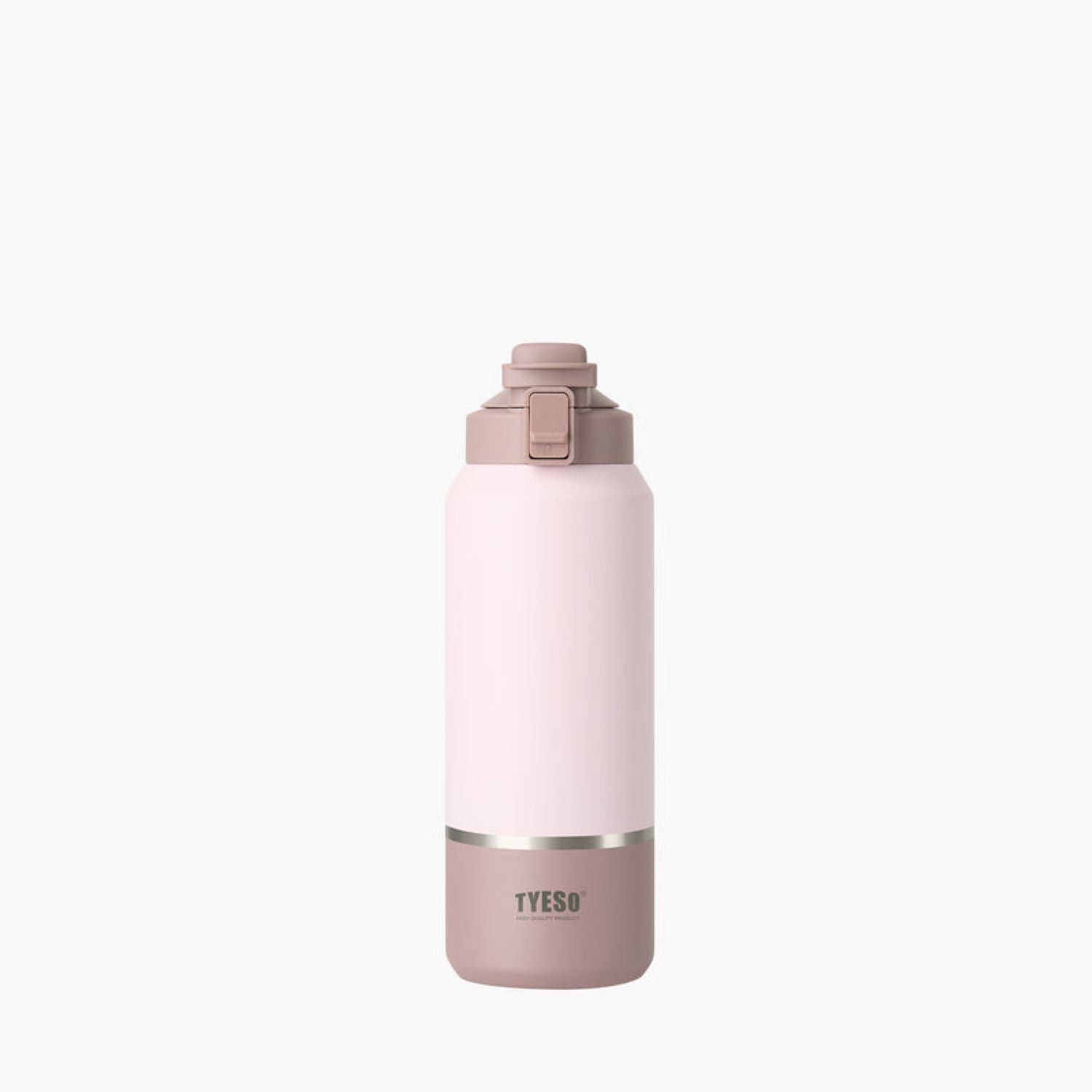 Tyeso Surge Lockable One Press Flip Lid S/S Vacuum Insulated Bottle With Handle 1200ML - Pink