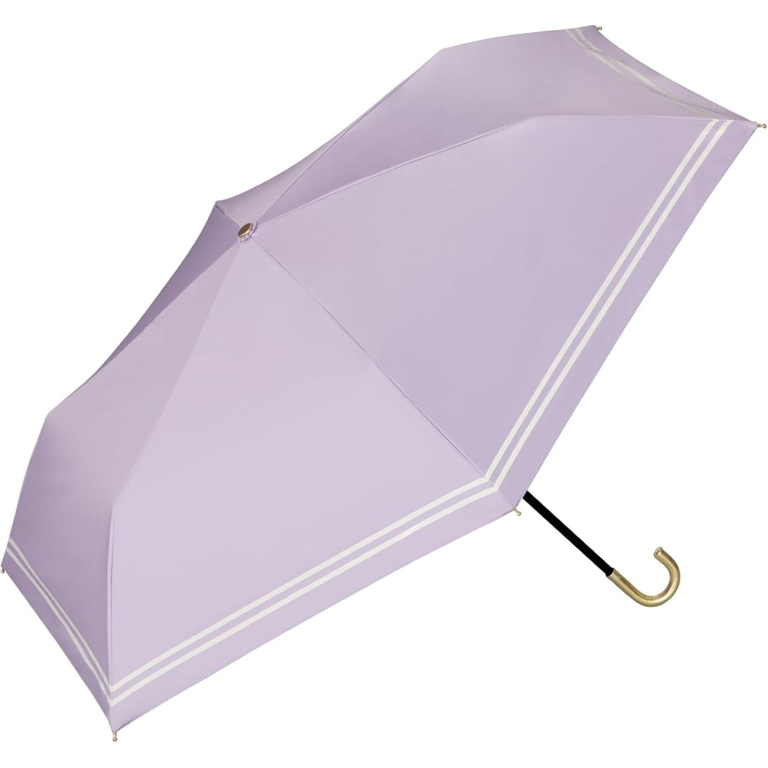 WPC Blackout Sailor Mini Folding UV Protection Upf 50+ Umbrella 50cm  (Lavender)