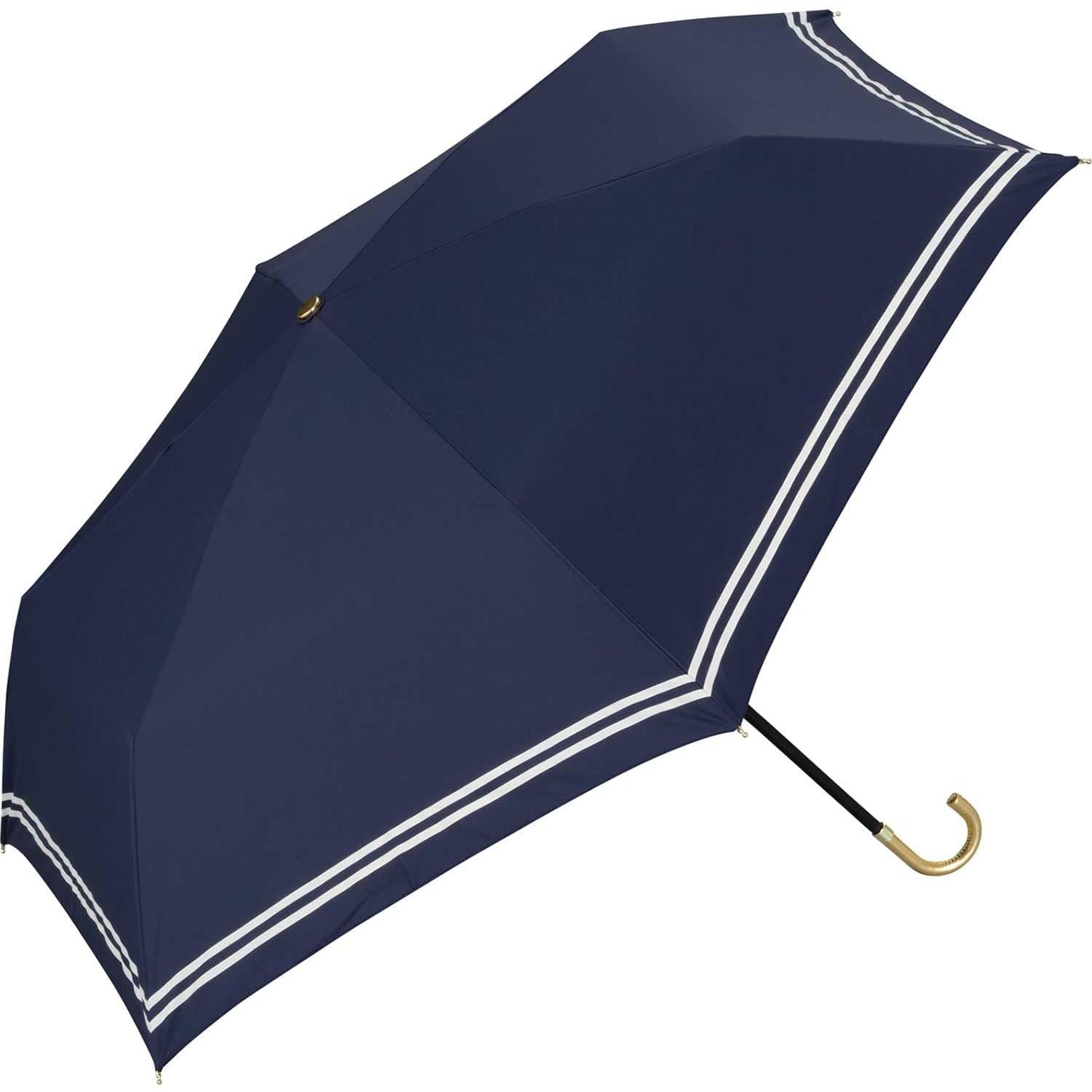 WPC Blackout Sailor Mini Folding UV Protection Upf 50+ Umbrella 50cm  (Navy)