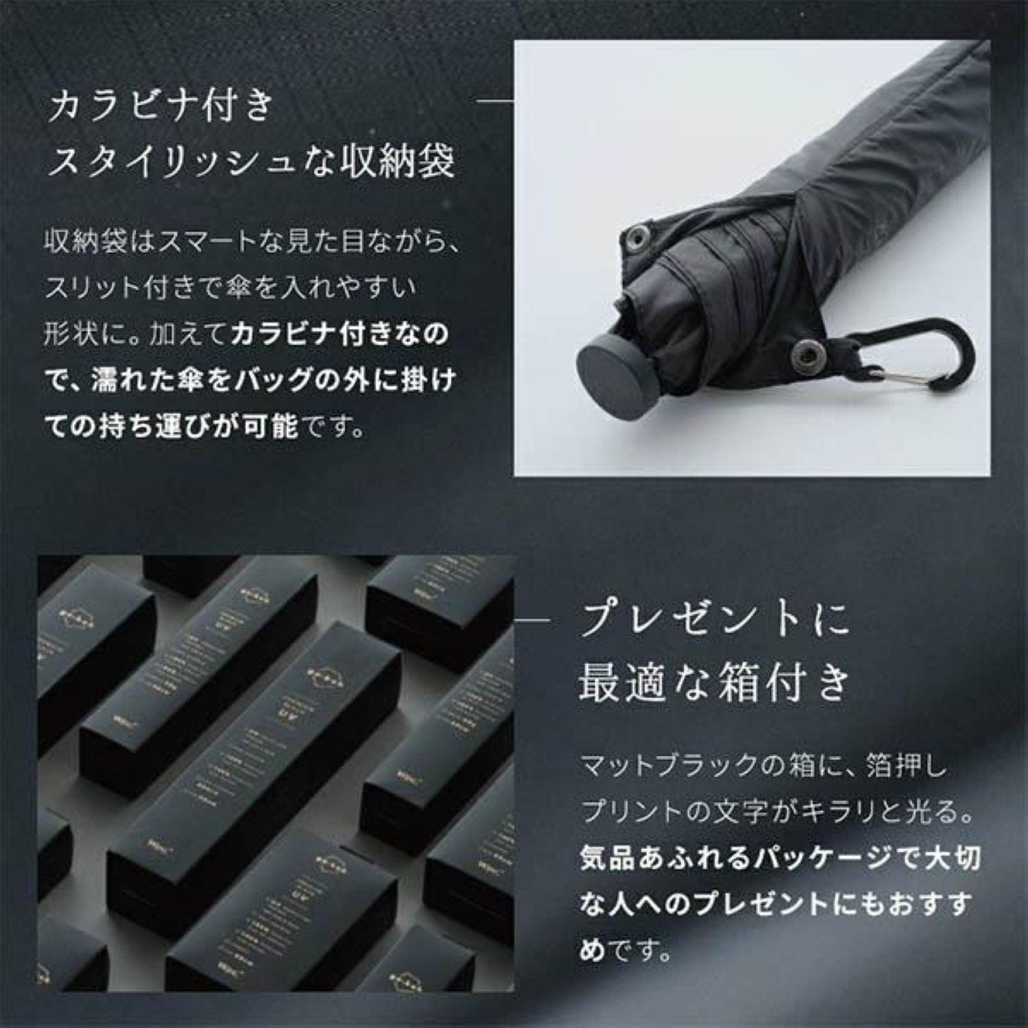 WPC Go Koh Premium Air Light UV Protection Upf 50+ Folding Umbrella 55cm 95G (Black)