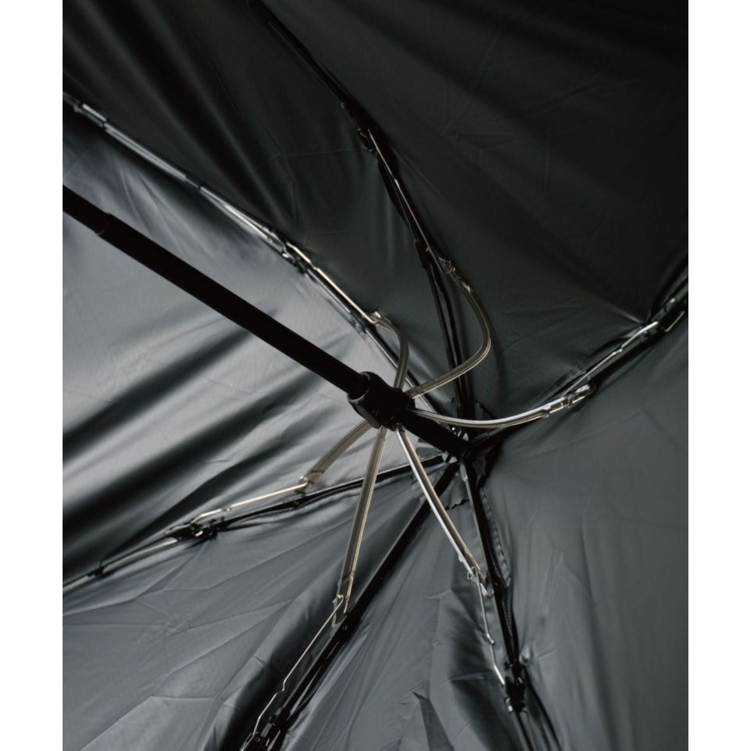 WPC Go-Koh Premium Black Wind Resistant UV Protection UPF 50+ Umbrella 55cm (Black)