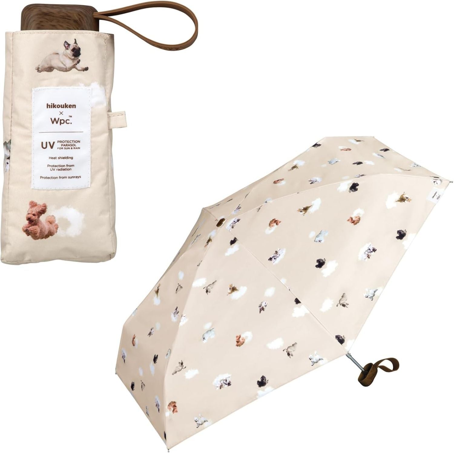 WPC Hikouken (2025) UV Protection Upf 50+ Umbrella 47cm (Beige)