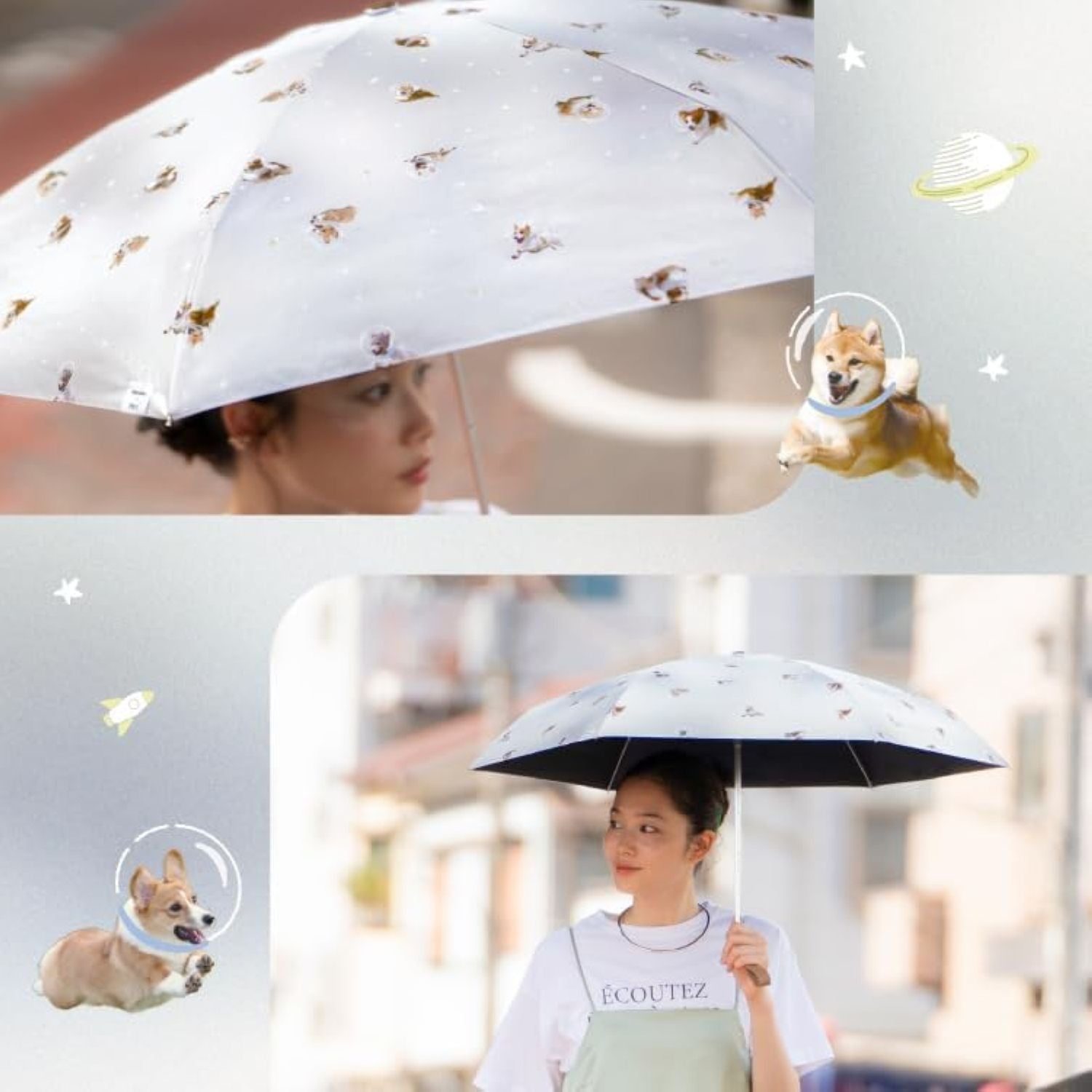 WPC Hikouken (2025) UV Protection Upf 50+ Umbrella 47cm (Beige)