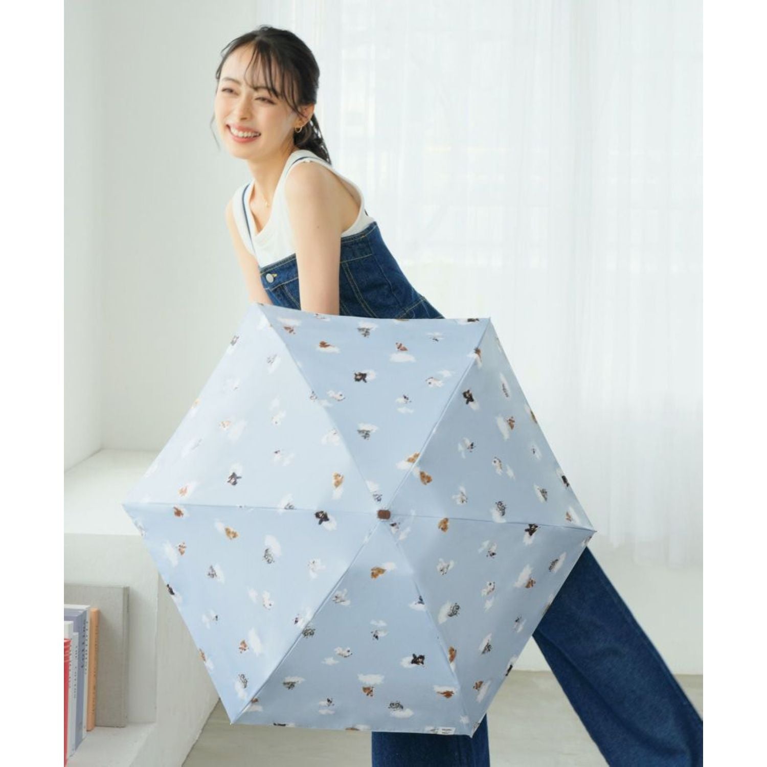 WPC Hikouken (2025) UV Protection UPF 50+ Umbrella 47cm (Saxon Blue)