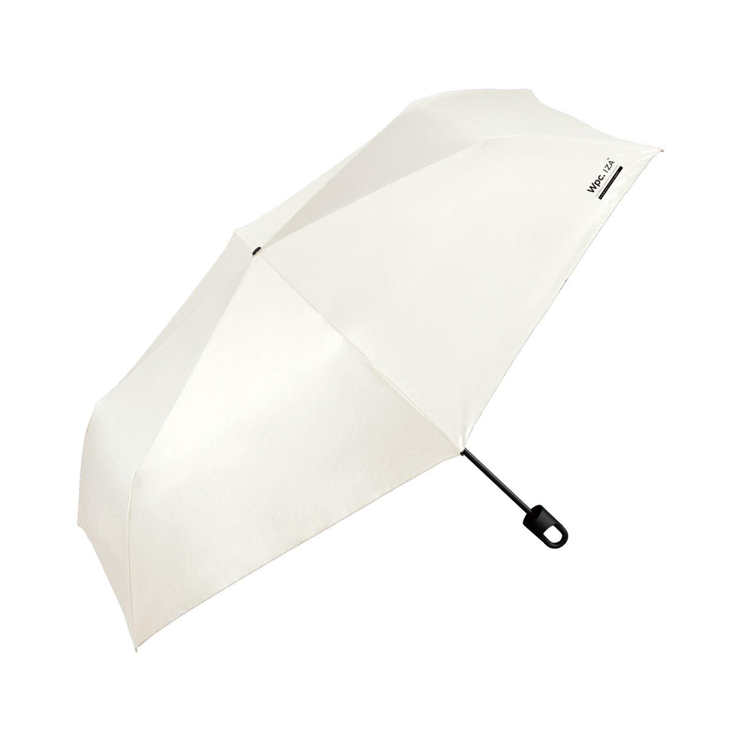 WPC IZA Large & Hook UV Protection UPF 50+  Folding Umbrella 55cm (Off White)
