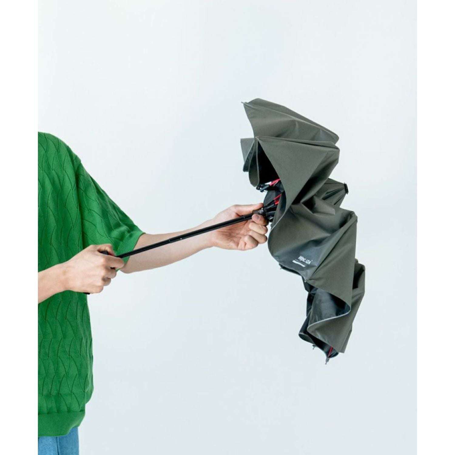 WPC IZA Wind Resistance (2025) UV Protection UPF 50+ Men's Umbrella 55cm (Black)