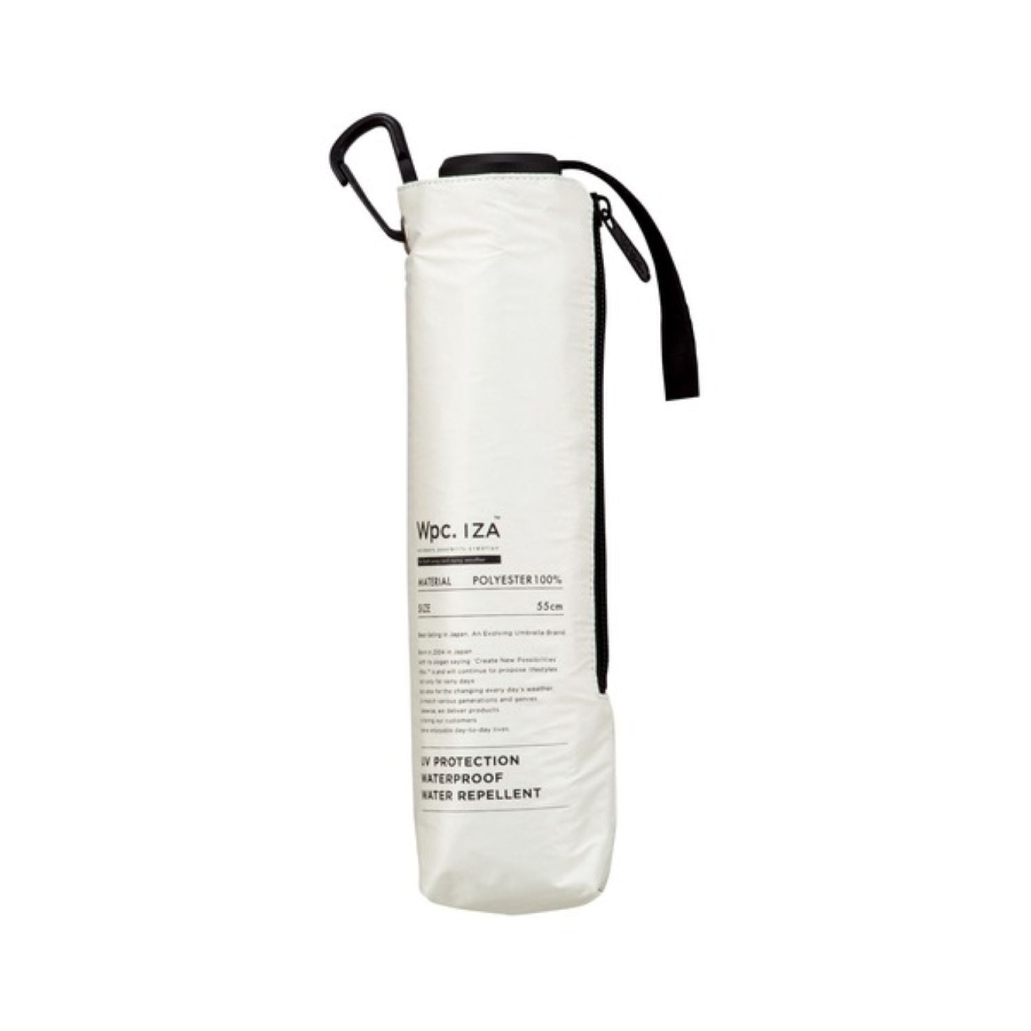 WPC IZA Wind Resistance (2025) UV Protection Upf 50+ Men'S Umbrella 55cm (Off White)