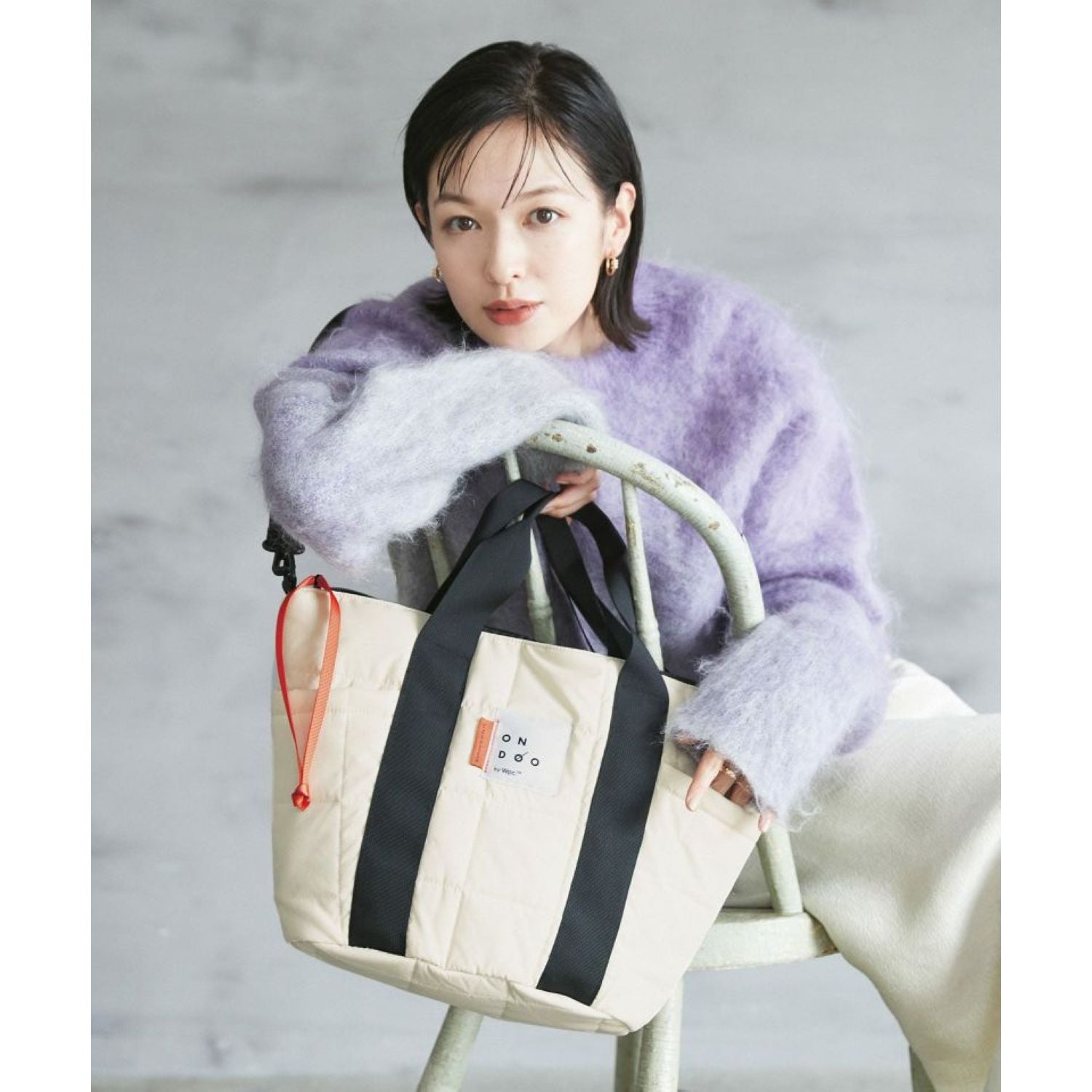 WPC Ondoo Quilted 2 Way Tote Bag (Off White)