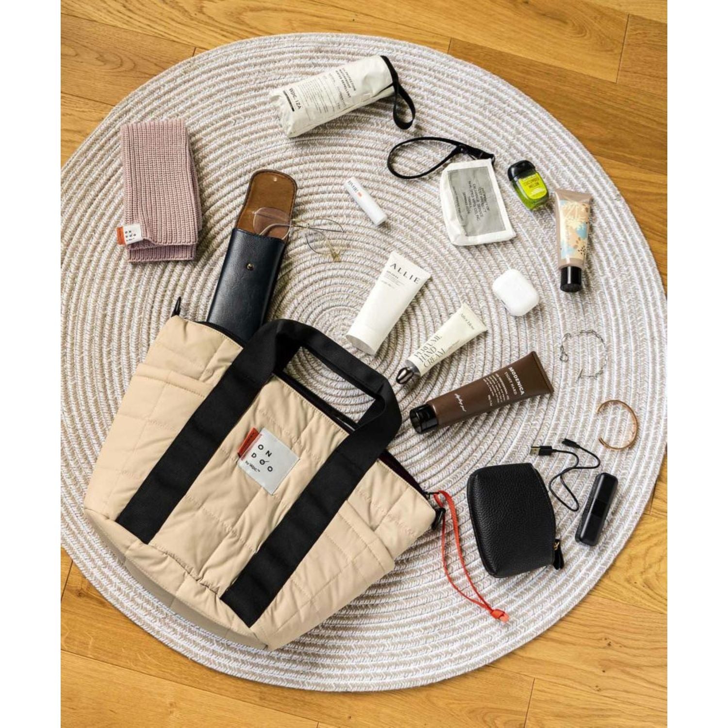 WPC Ondoo Quilted 2 Way Tote Bag (Off White)